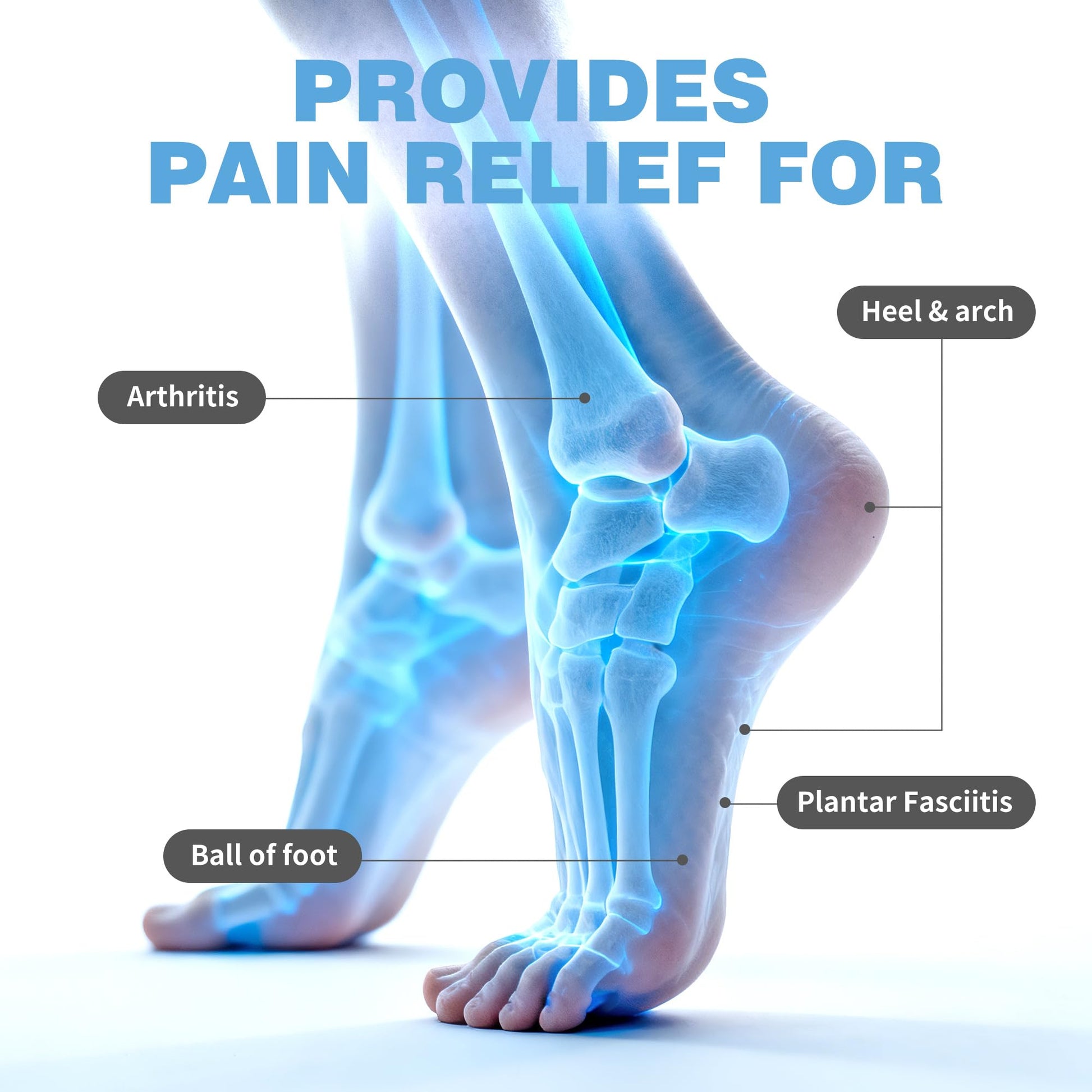 CARELAND Plantar Fasciitis Lidocaine Pain Patches with Hydrogel Technology- Waterproof with Sticky Border, 12 Hour Pain Relief - Contours to Your Foot - 16 Ct CARELAND buy supplements canada