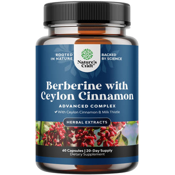 Balancing Berberine Plus 1200mg Per Serving Complex - Antioxidant Berberine with Ceylon Natures Craft buy supplements canada