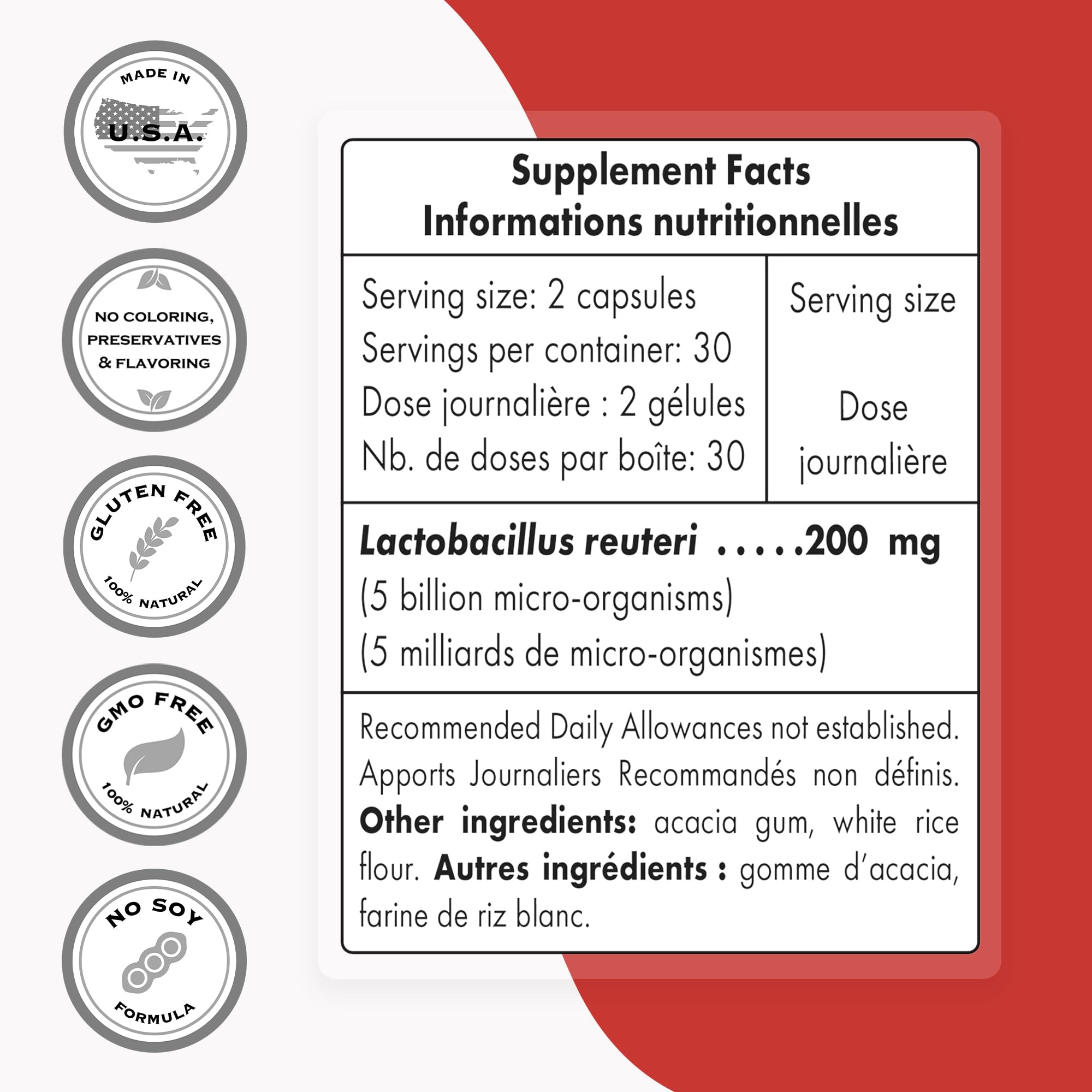 Supersmart - Lactobacillus Reuteri 5 Billion CFU per Day (Probiotic Supplement) Supersmart buy supplements canada