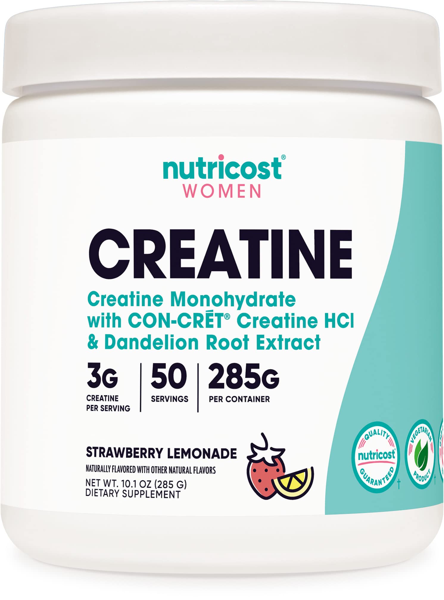 Nutricost Creatine Monohydrate Powder for Women, Micronized, Strawberry Lemonade Nutricost buy supplements canada