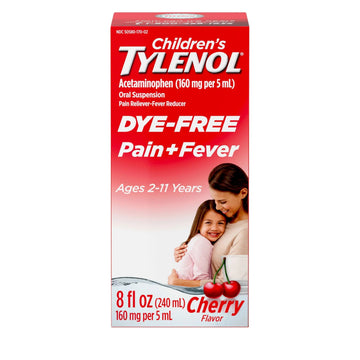 Children's Tylenol Liquid Pain Relief & Fever Medicine, Oral Suspension, Dye-Free, Acetaminophen, No Aspirin, No Ibuprofen, No High Fructose Corn Syrup; Cherry Flavor, 8 fl. oz.; Pack of 1 Tylenol buy supplements canada