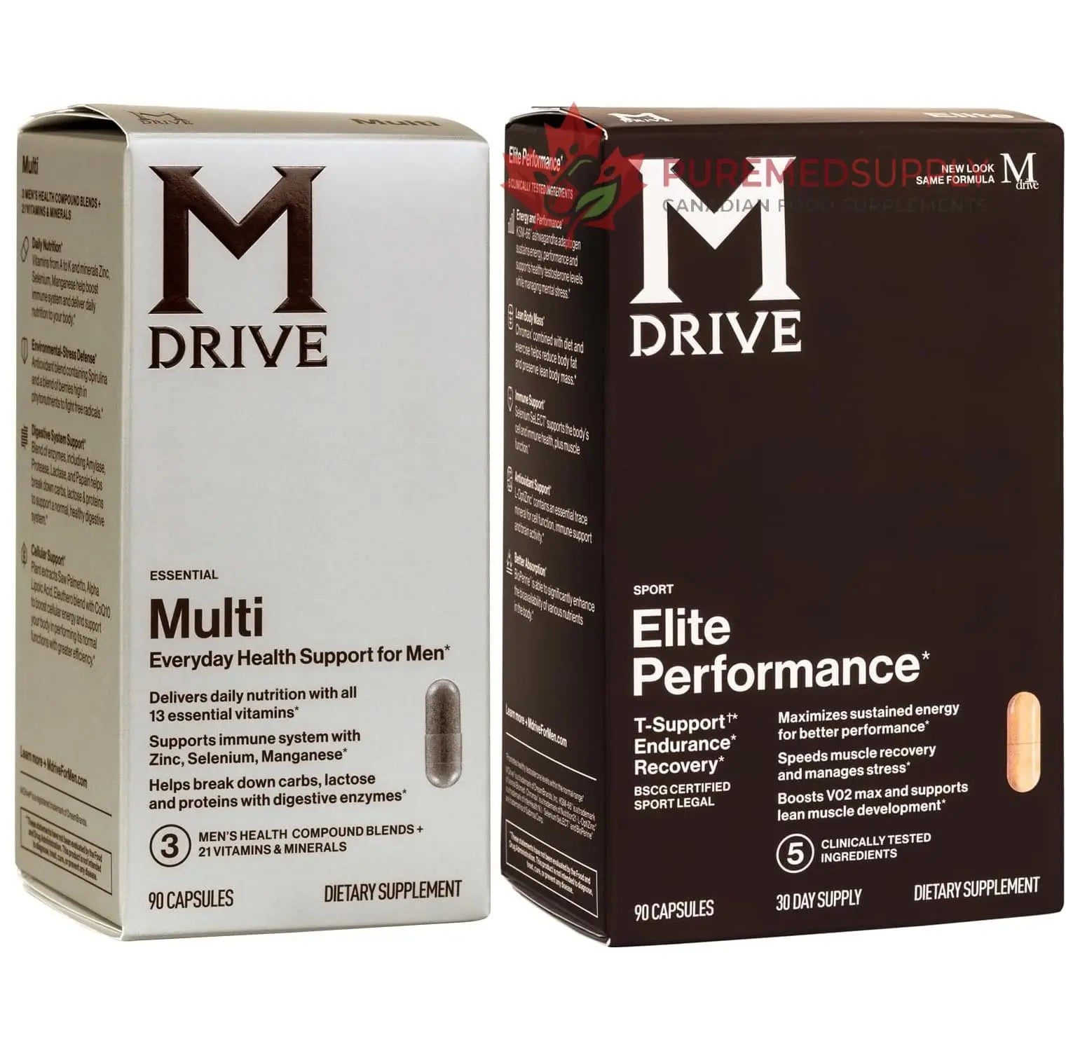 Mdrive Elite Multi - Natural Energy, Strength, Stress Relief, Lean Muscle, Immune Health Support from Zinc, Selenium, Manganese & Vitamin D, Enzymes for Digestive Support Mdrive buy supplements canada