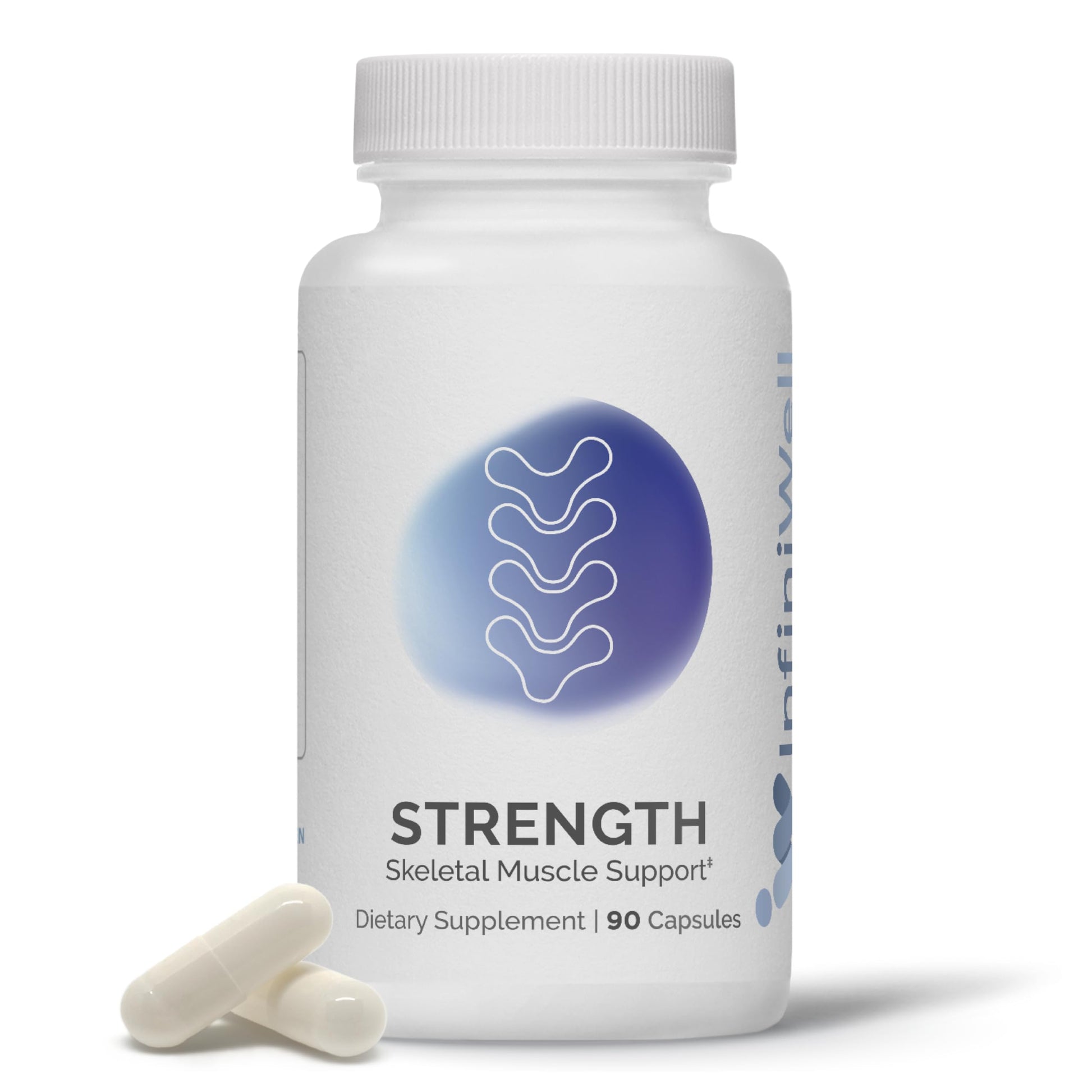 InfiniWell Strength - Muscle Recovery Supplements for Healthy Aging - HMB Supplement for Stamina, Endurance, Strength Gains & Mobility - Nourish Healthy Muscle Mass & Tissue Quality (90 Capsules) InfiniWell buy supplements canada