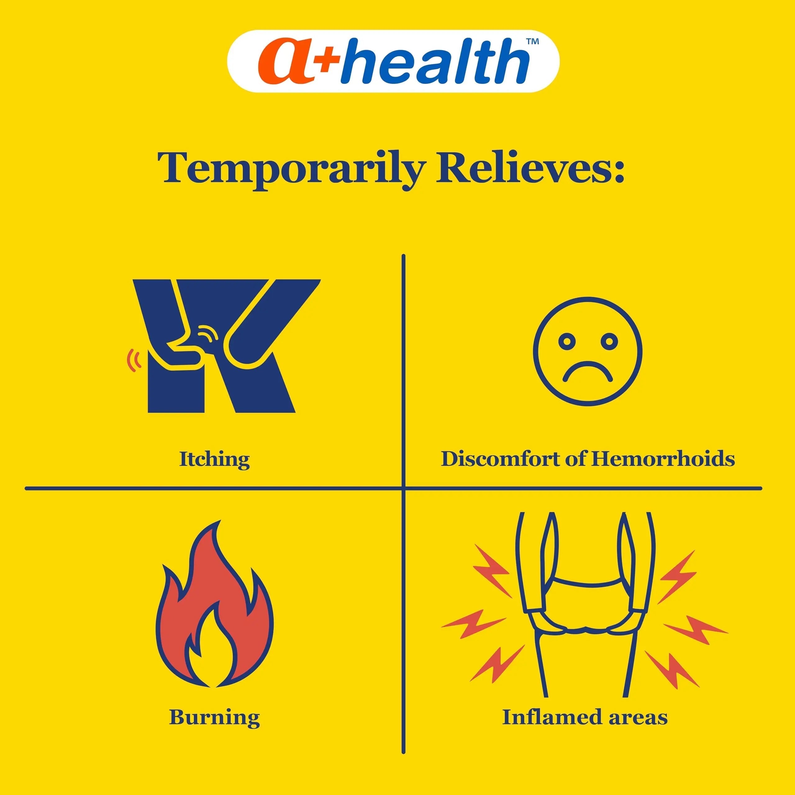 A+Health Hemorrhoid Treatment, Hemorrhoidal Ointment Relieves Symptoms of Burning, Itching, Discomfort, 2 Ounce Tube with Applicator, Reduces Irritation and Pain Relief A+Health buy supplements canada