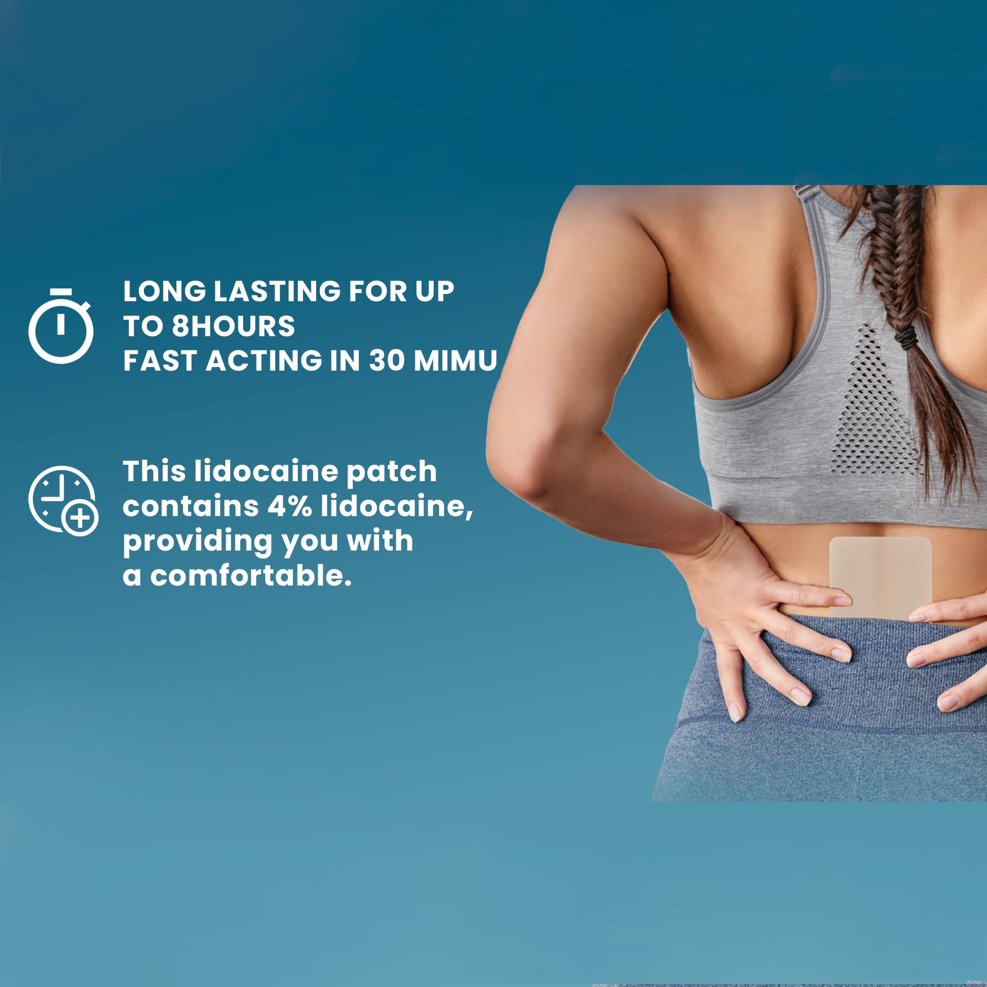 Teemofe 4% Lidocaine Pain Relief Patches – Maximum OTC Strength, Fast-Acting Targeted Relief, 30 Count, for Muscle & Joint Discomfort-0306 Teemofe buy supplements canada
