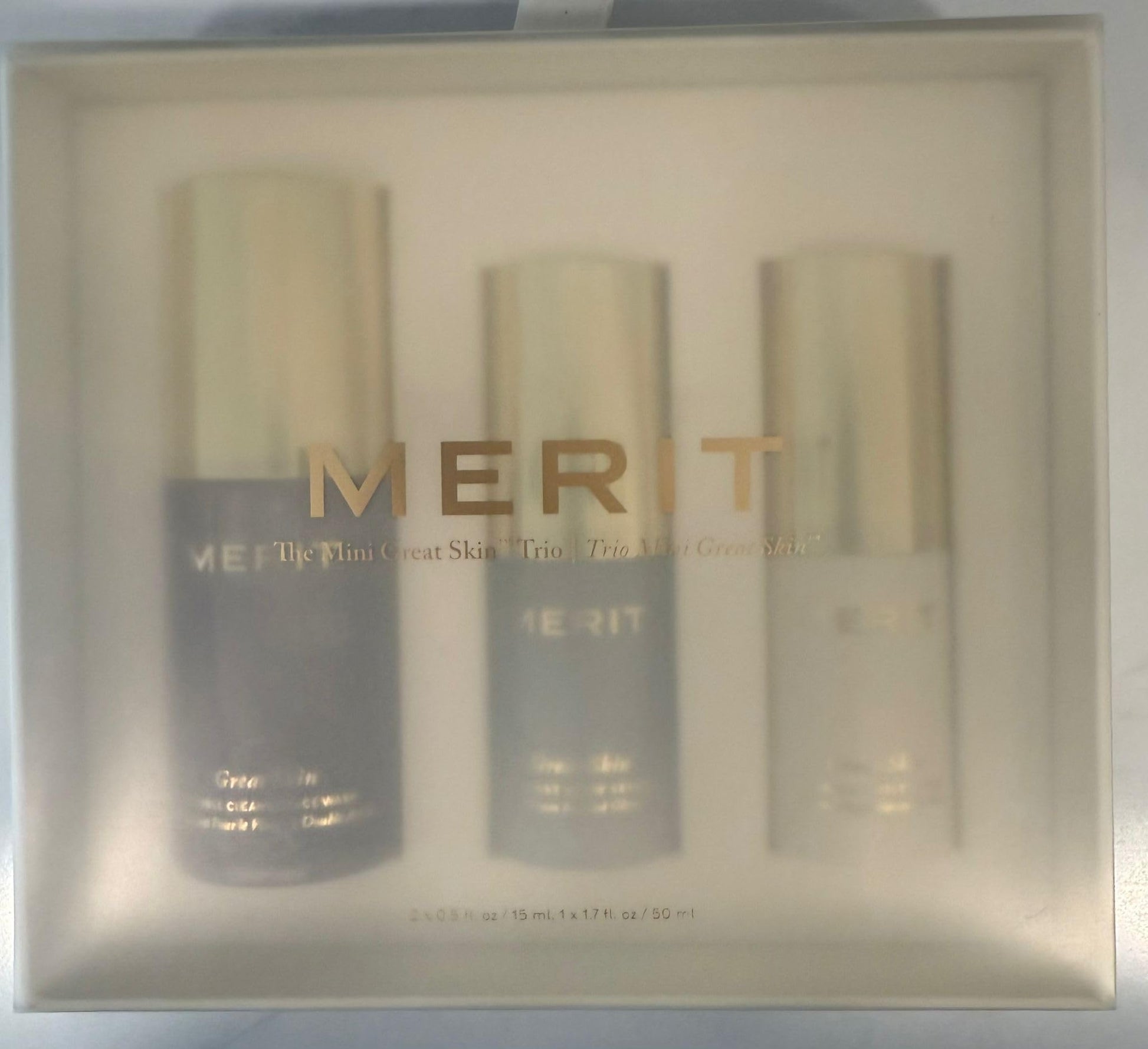 MERIT The Mini Great Skin Trio – Limited Edition Skincare Set with Double Cleanse Face Wash (15 ml), Instant Glow Serum (15 ml), and Priming Moisturizer (50 ml) Merit buy supplements canada