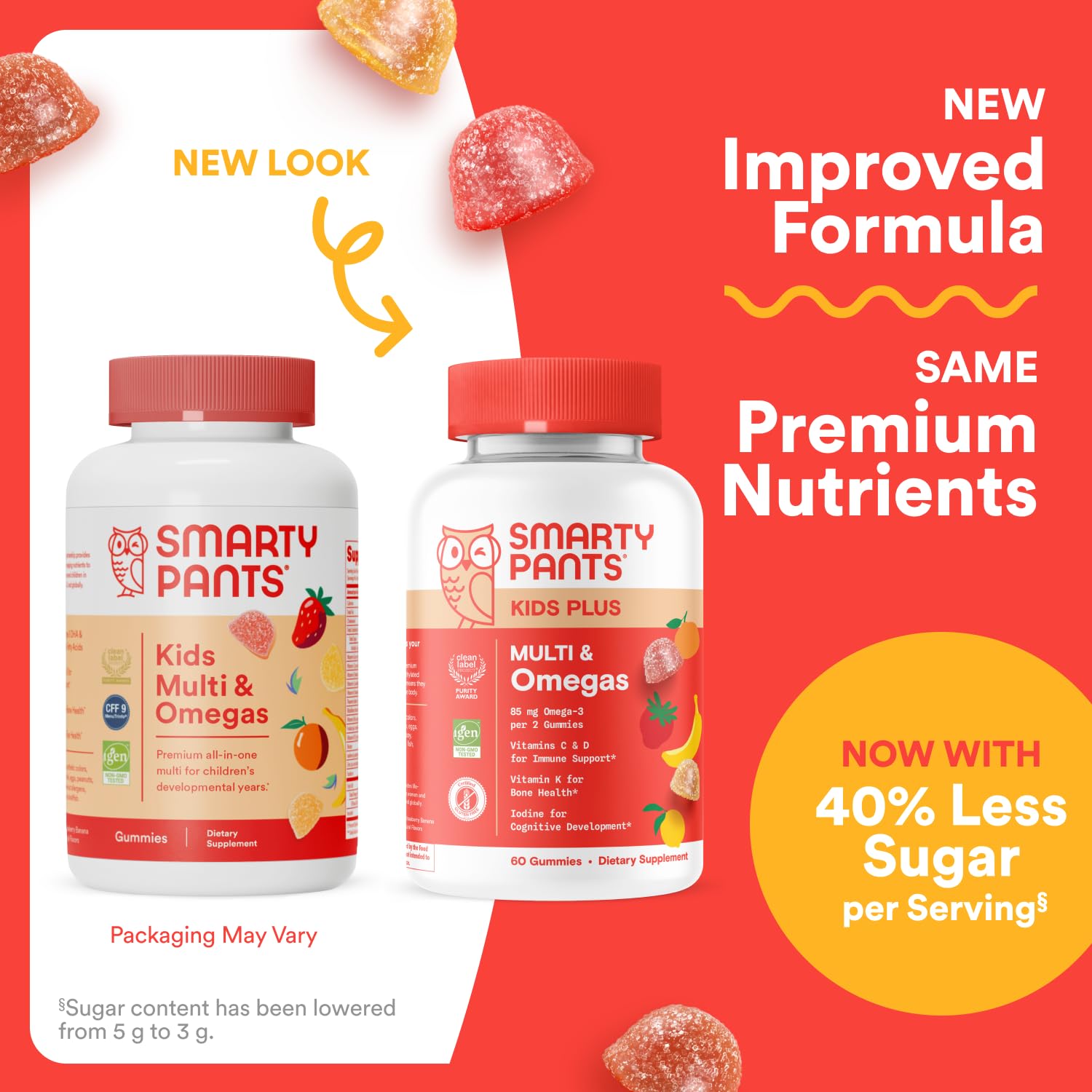 SmartyPants Kids Multivitamin Gummies - Improved Formula: Omega 3 (DHA/EPA), Vitamins D3, C, B12, B6, Vitamin A, K & Zinc SmartyPants buy supplements canada