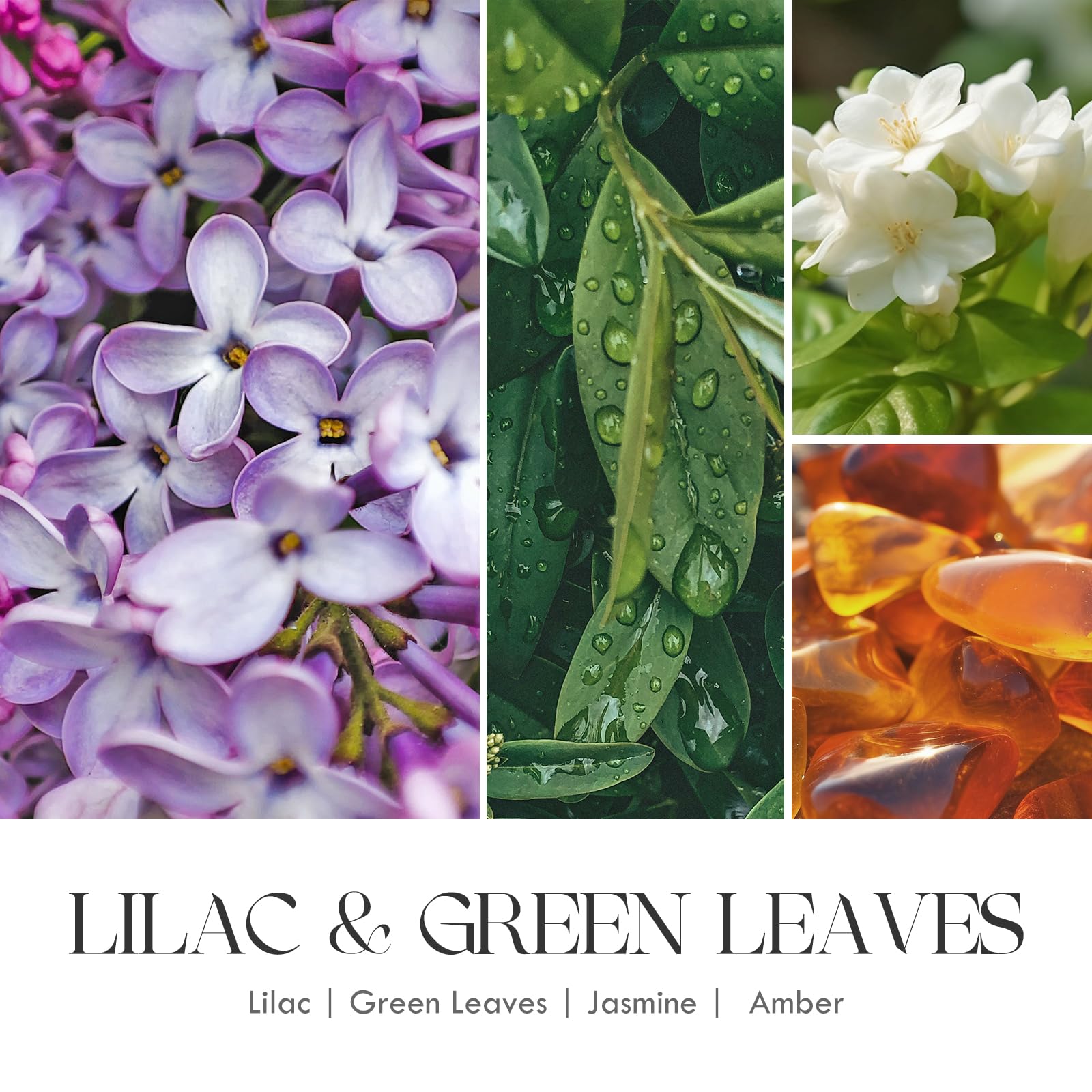 AOOVOO Lilac Candle, Candles Gifts for Women, Green Leaves Lilac Candle, Scented Candle AOOVOO buy supplements canada