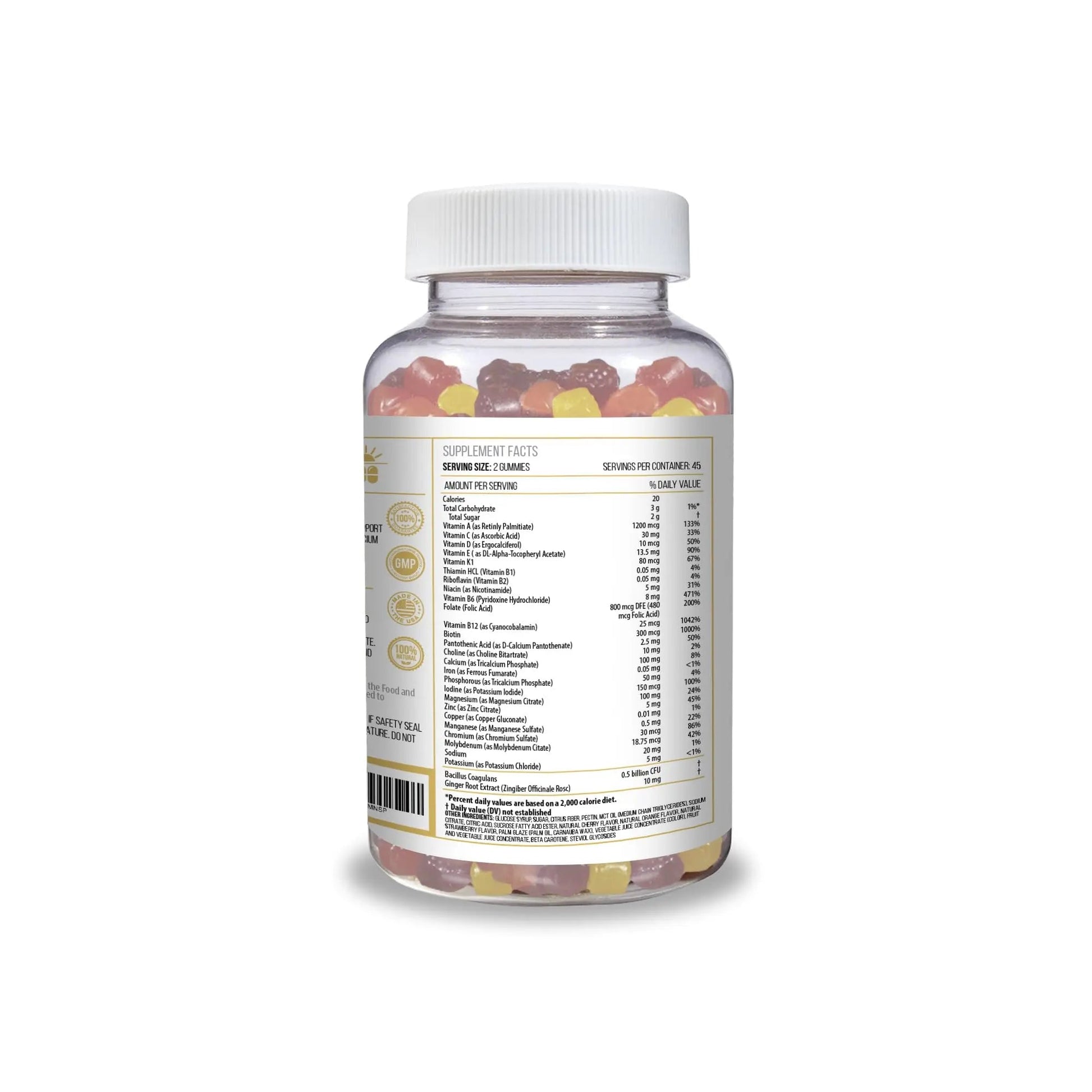 ACTIF Organic Bariatric Gummies with 25+ Organic Vitamins and Minerals for Bariatric Surgery, Advanced Formula ACTIF buy supplements canada
