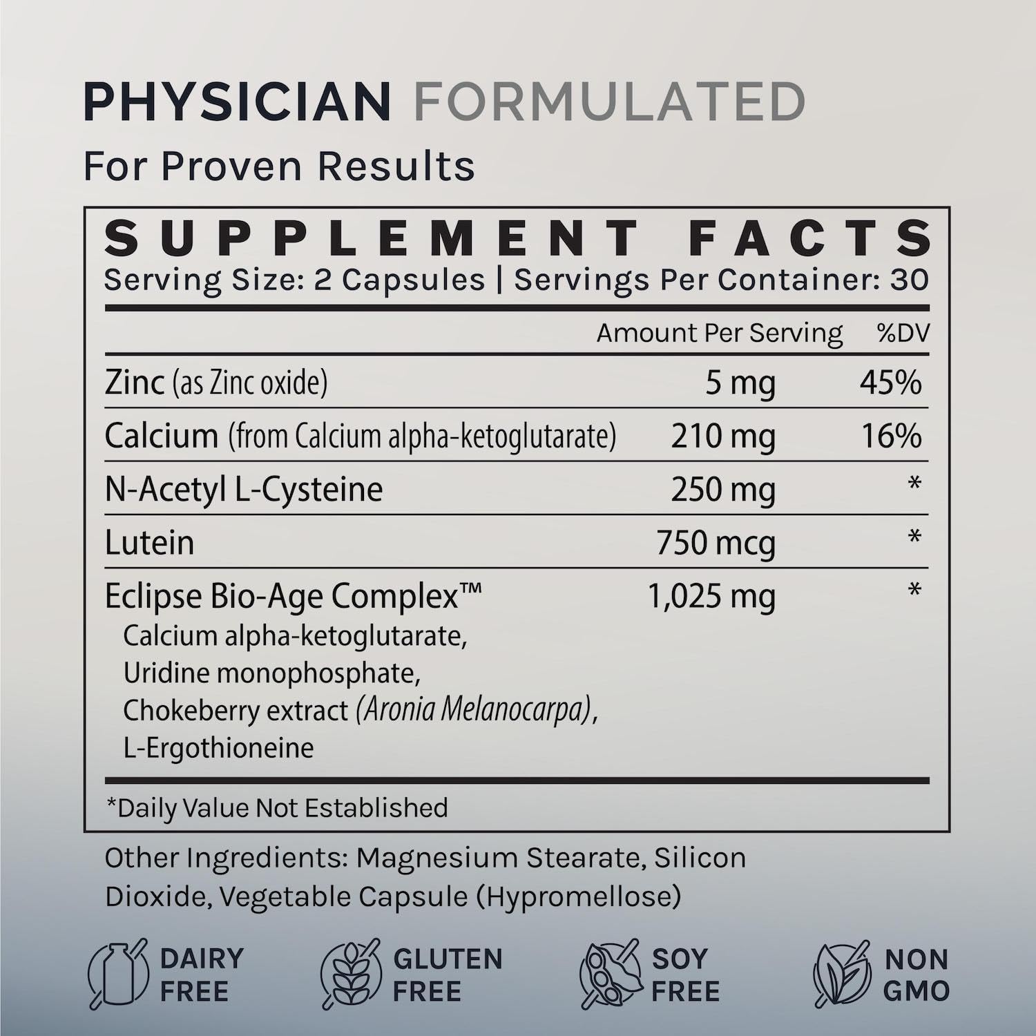 InfiniWell InfiniAge Longevity Supplements - Advanced Cellular Health Supplements with Lutein, N-Acetyl Cysteine (NAC) & Low Dose Zinc - Support Nutrient Sensing & Mitochondrial Health (30 Capsules) InfiniWell buy supplements canada