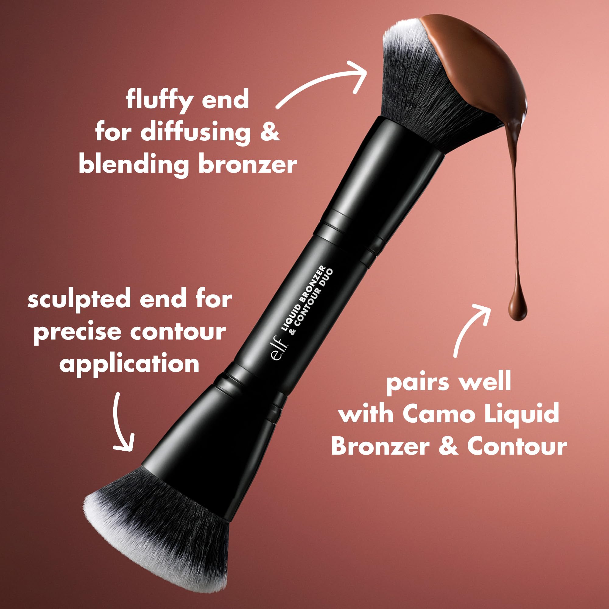 e.l.f. Liquid Bronzer & Contour Duo Brush, Silky Highly Pigmented Formula with Dual-ended Makeup Brush, Synthetic Bristles, 100% Vegan and Cruelty-Free e.l.f. buy supplements canada