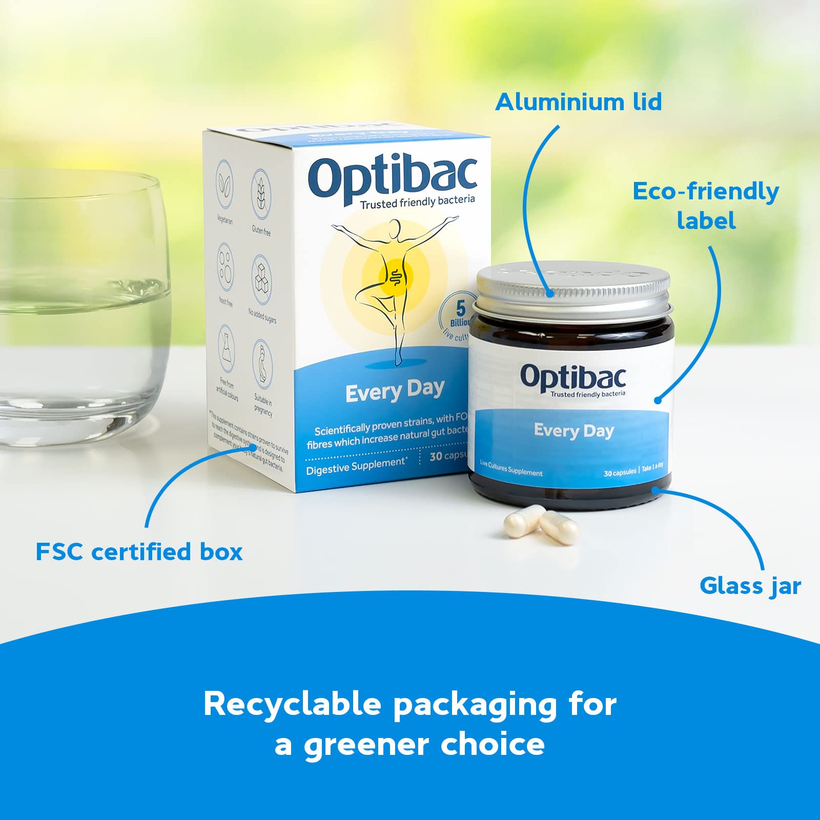 Optibac Probiotics Every Day - Digestive Probiotic Supplement with 5 Billion Bacterial OptiBac buy supplements canada