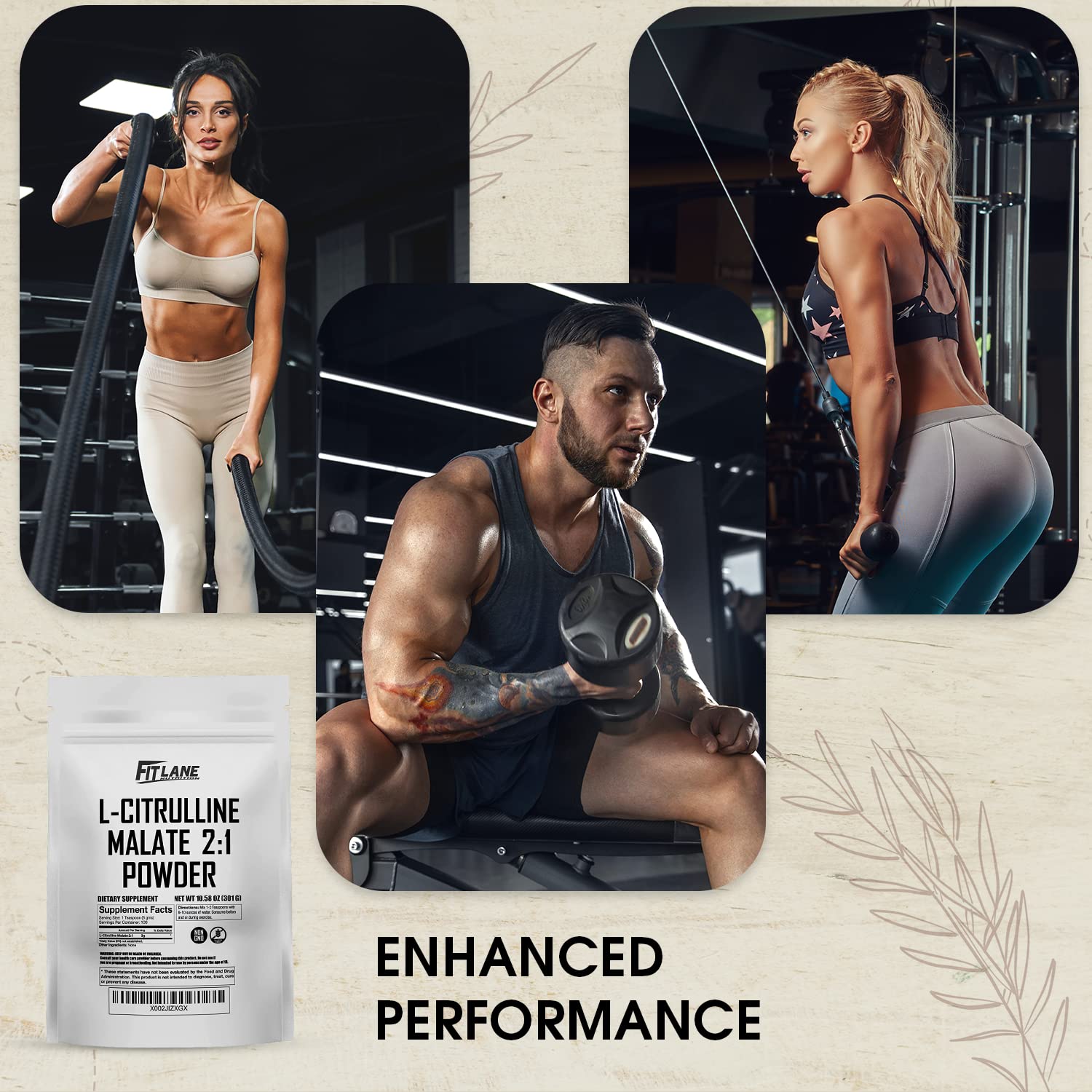 L Citrulline Malate 2 1 Powder 300 Grams - Bulk L Citrulline Powder - Free Form Amino Fit Lane Nutrition buy supplements canada