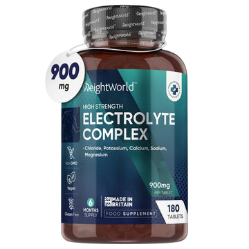 Electrolyte Tablets - 6 Months Supply - 180 Vegan Tablets with Sodium, Magnesium WeightWorld buy supplements canada