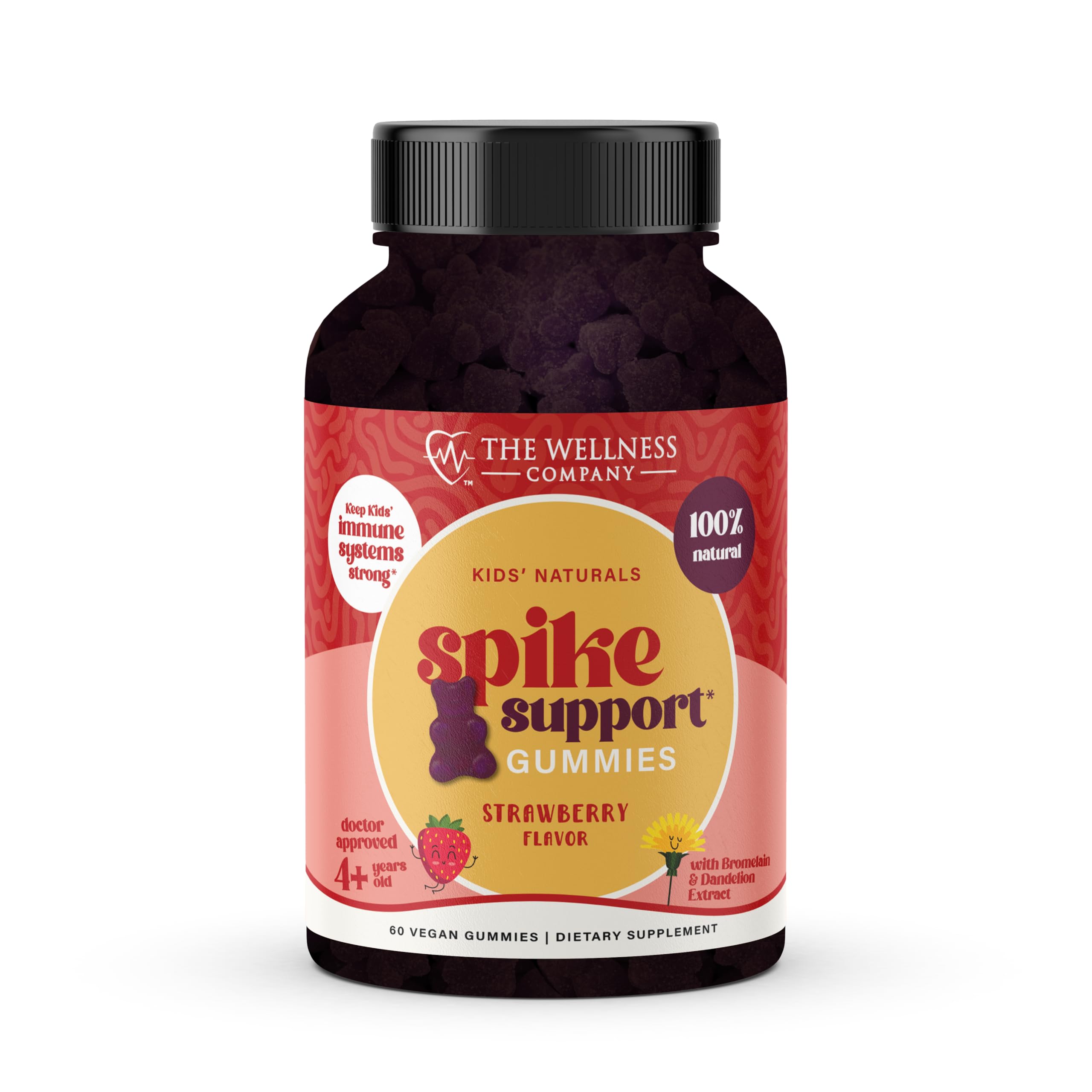 Kids Naturals Spike Support Gummies – Year-Round Wellness with Vitamin C, D & Zinc | 60ct (1 Month Supply) The Wellness Company buy supplements canada