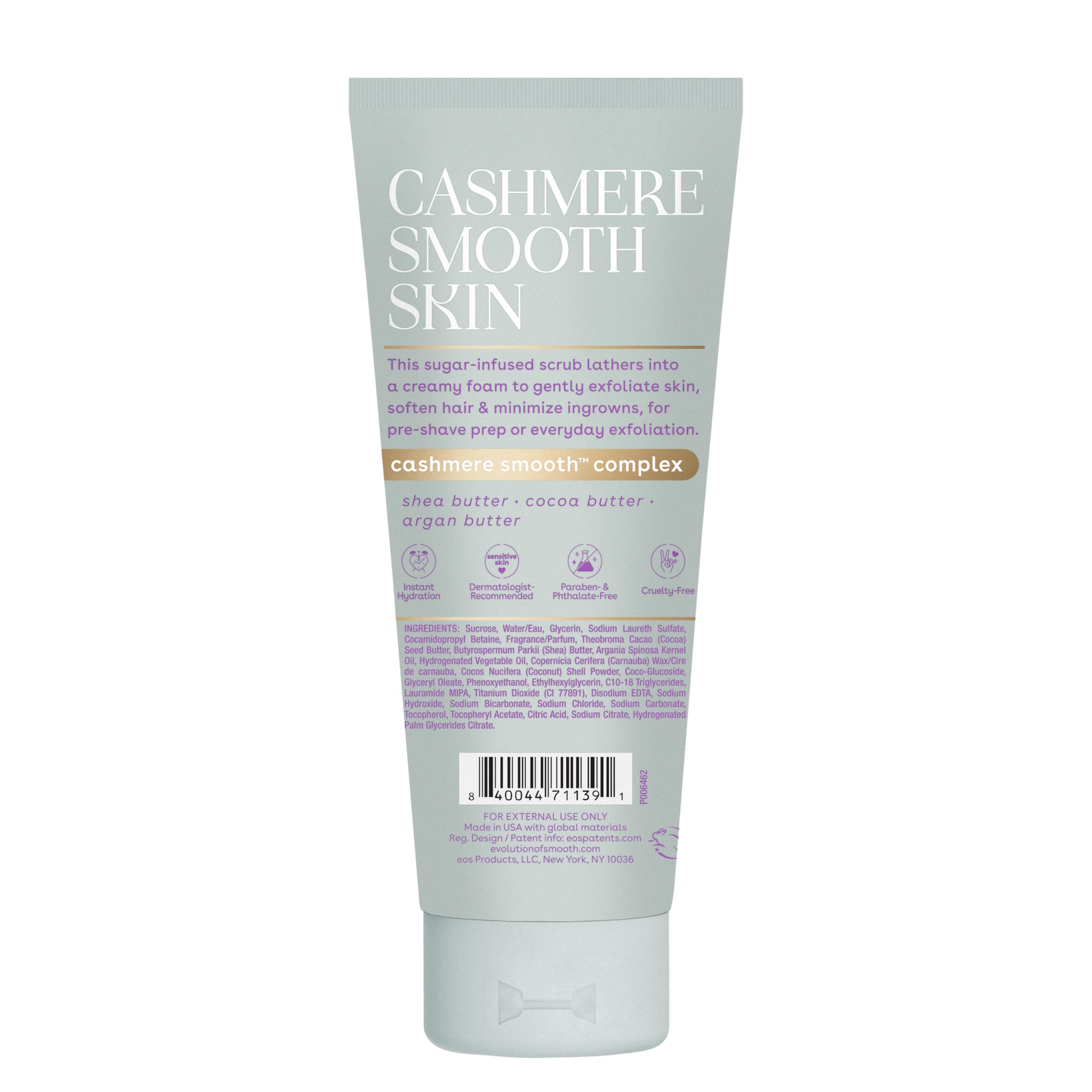 eos Cashmere Skin Collection Pre-Shave Scrub- Vanilla Cashmere, Exfoliating Body Scrub, Vanilla Body Scrub, Hydrating, Shea Sugar, 7 fl oz eos buy supplements canada
