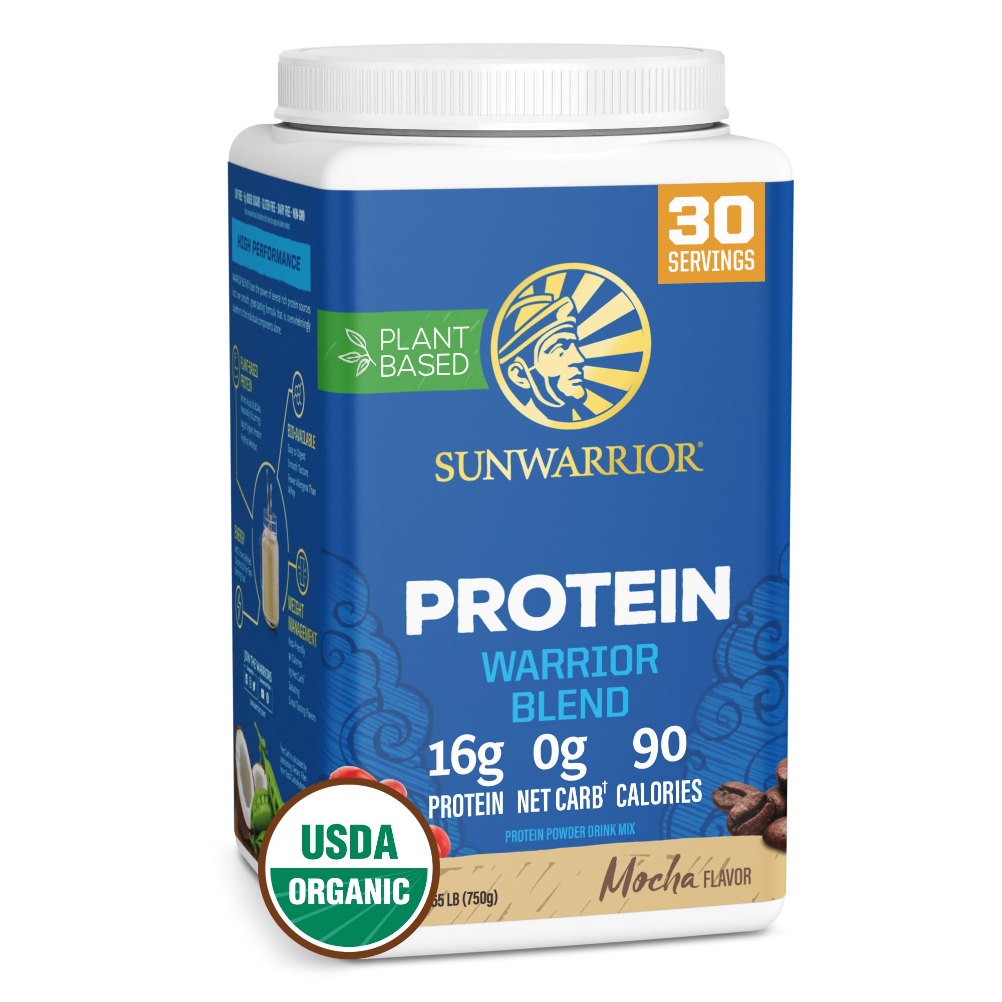 Vegan Protein Powder with BCAA | Organic Hemp Seed Protein Gluten Free Non-GMO Sunwarrior buy supplements canada