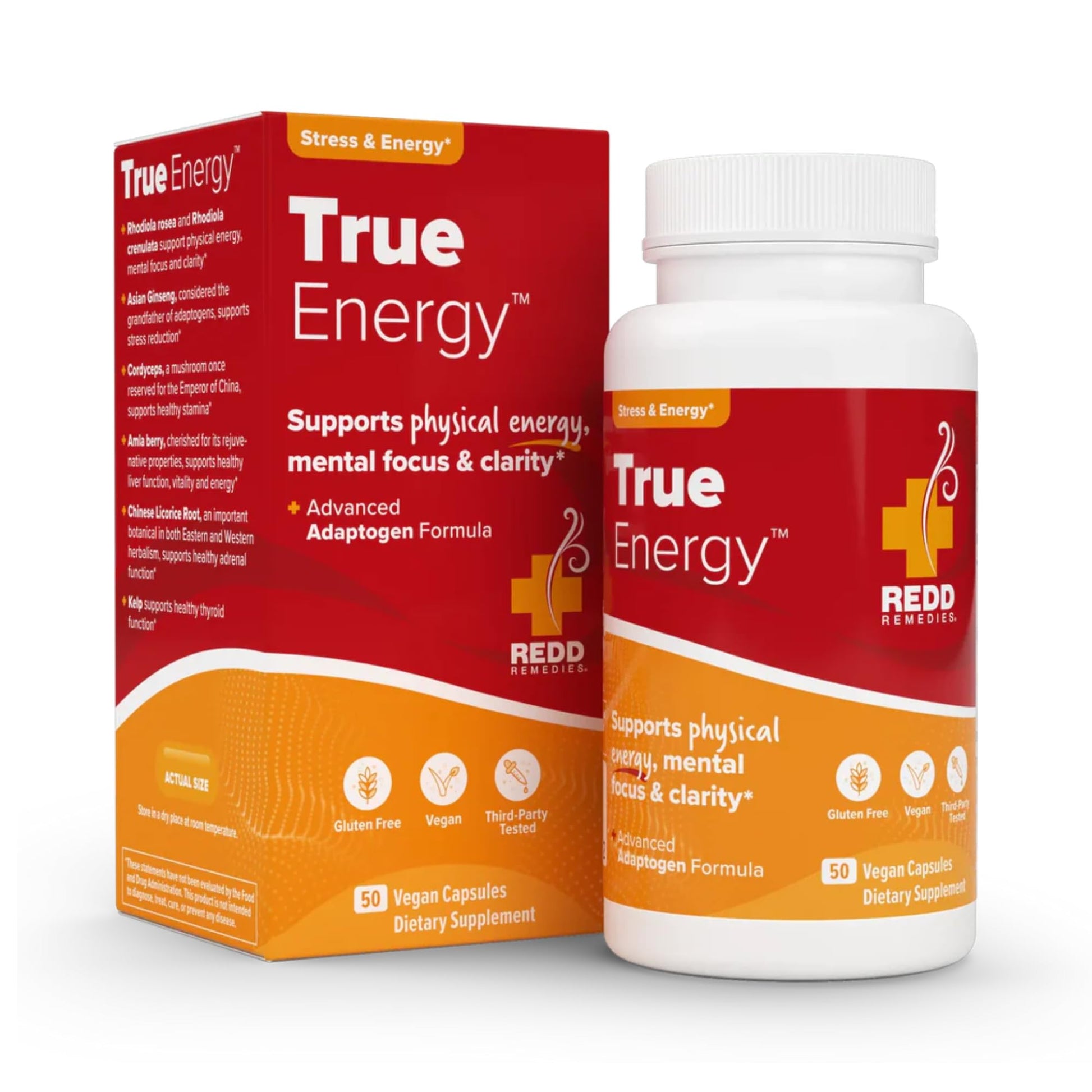 Redd Remedies, True Energy, Supports Energy Production and Stamina, 50 Vegan Capsules Redd Remedies buy supplements canada