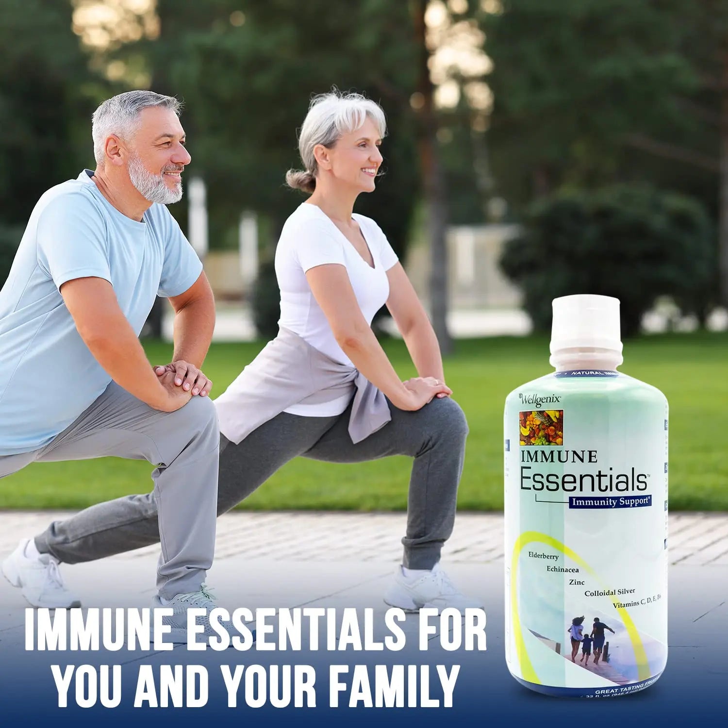 Wellgenix Immune Essentials - Multivitamin Liquid for Men, Women & Kids - Vegan Supplement with Vitamins C, D Elderberry Zinc Wellgenix buy supplements canada