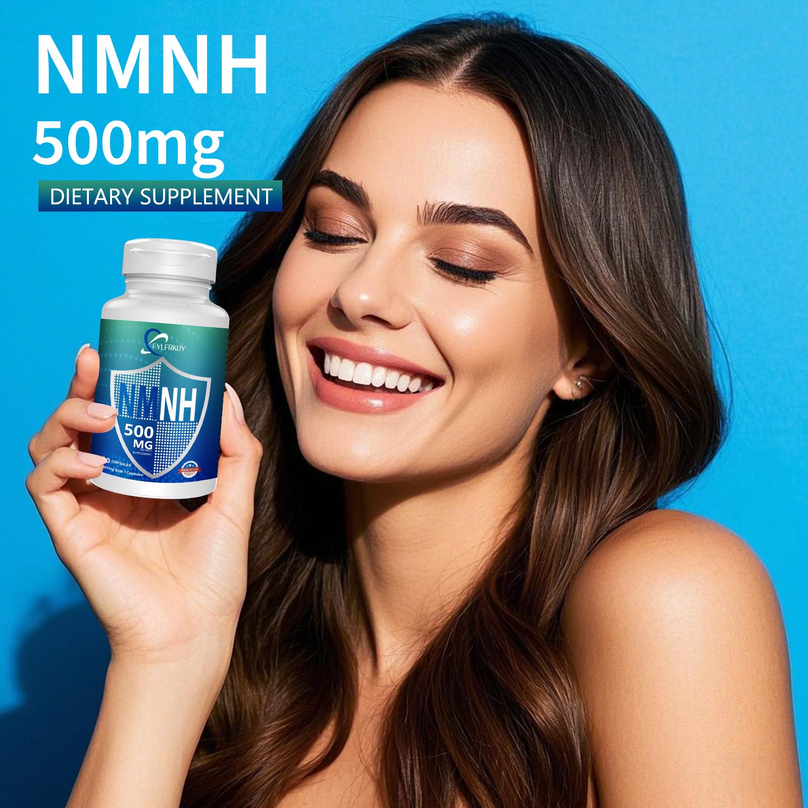 FYLFRKUY New NMNH 500mg Per Serving (Dihydronicotinamide Mononucleotide), NAD 𝐒𝐮𝐩𝐩𝐥𝐞𝐦𝐞𝐧𝐭𝐬 Pure Organic, More Effective Than NMN for Anti-Aging, Energy, Immunity, Focus - 60 Count FYLFRKUY buy supplements canada