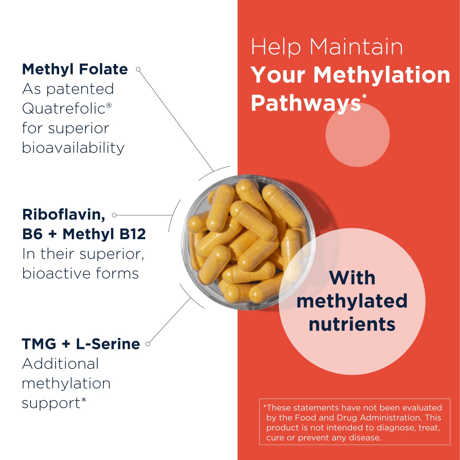 Designs for Health Homocysteine Supreme - Methylated B Vitamins with Riboflavin, B6, B12, Folate, L-Serine & TMG for Brain Support & Heart Health - Methylated Multivitamin (60 Capsules) Designs for Health buy supplements canada