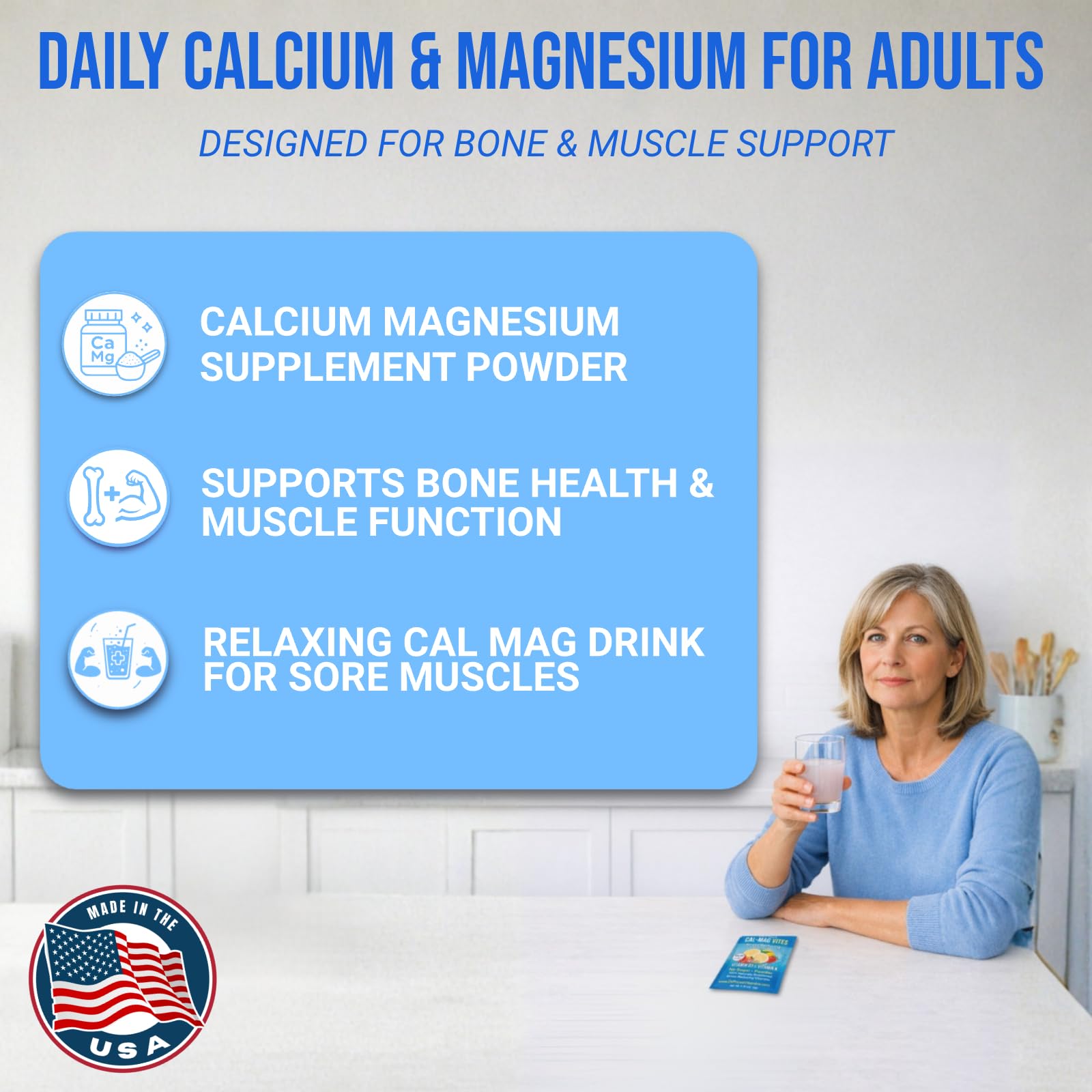 Dr. Price’s Cal-Mag Vites – Strawberry Lemon, 30 Packs | Calcium Magnesium Powder Packets + Vitamin D3, K & Boron | Calming Bone & Muscle Support for Kids & Adults | Doctor-Formulated, Made in USA Dr. Price's Vitamins buy supplements canada