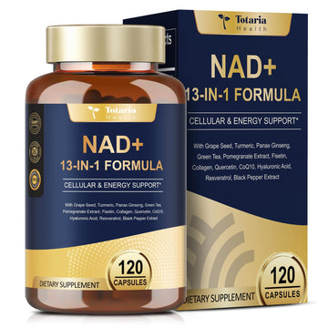 Totaria NAD Supplement for Women Men with nicotinamide riboside resveratrol,Quercetin, Betaine Boost NAD+ Levels NAD Plus Supplement for Anti Aging, Energy, Immune, Focus 120 Capsules Totaria buy supplements canada