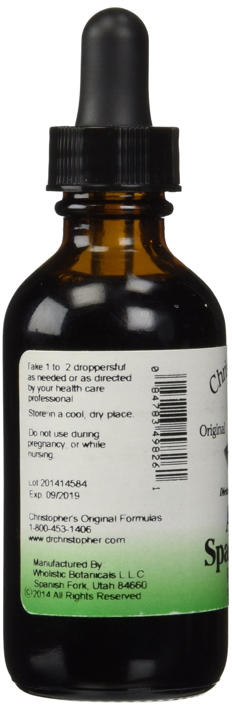 Christopher’s Original Formulas Anti-Spasmodic Formula | 2 oz Liquid Herbal Supplement | Synergistic Blend for Nervous System Support | Skullcap, Valerian & Cayenne Christopher's Original Formulas buy supplements canada