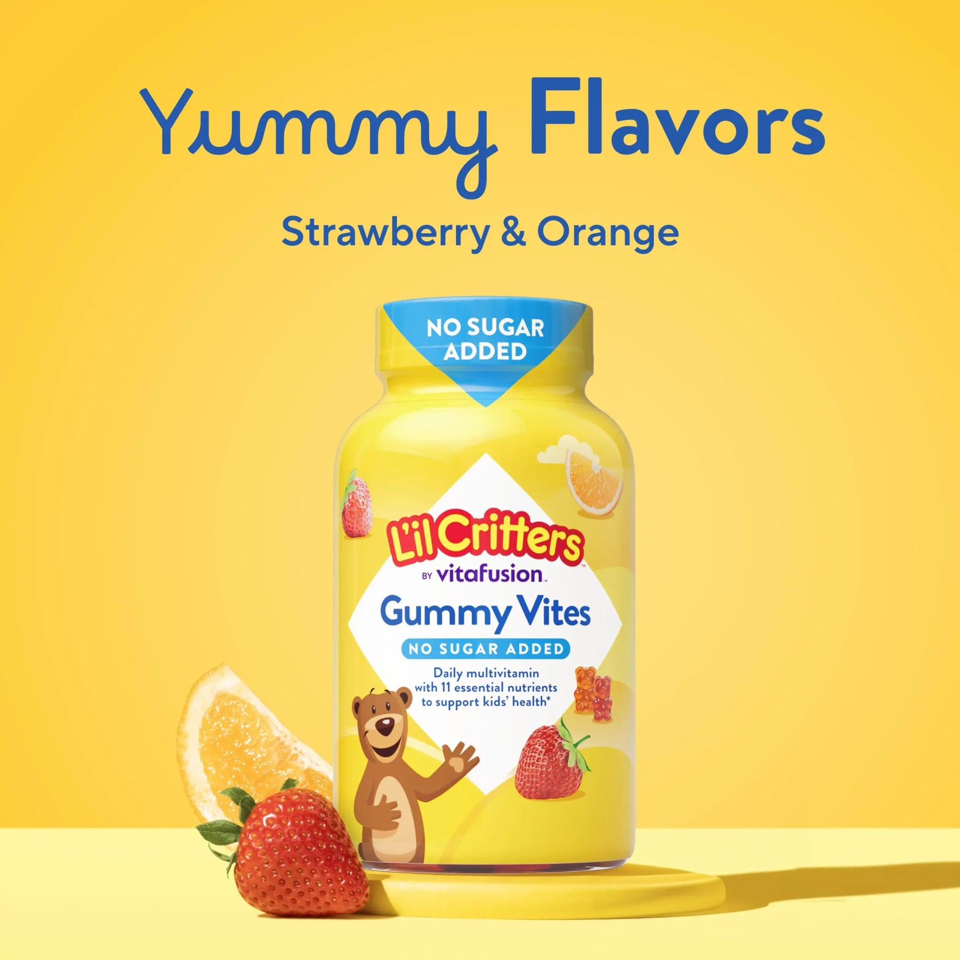 L’il Critters Gummy Vites No Sugar Added Daily Gummy Multivitamin for Ages 2+ Toddlers & Kids, Vitamin C, D3 for Immune Lil Critters buy supplements canada
