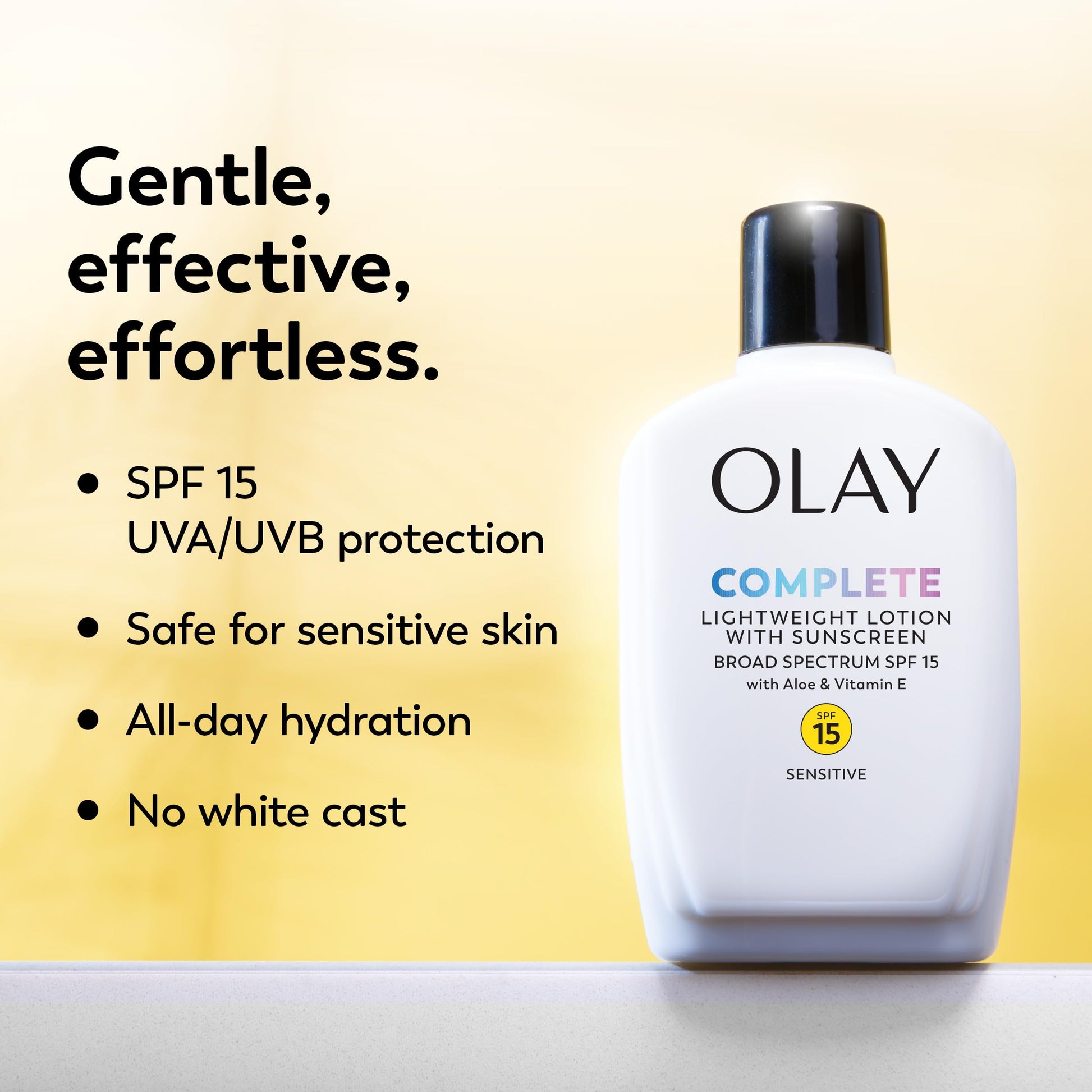 Olay Face Moisturizer, Complete All Day Moisturizer With Sunscreen Broad Spectrum SPF 15 - Sensitive, 4 fl. Oz, 1 unit Olay buy supplements canada