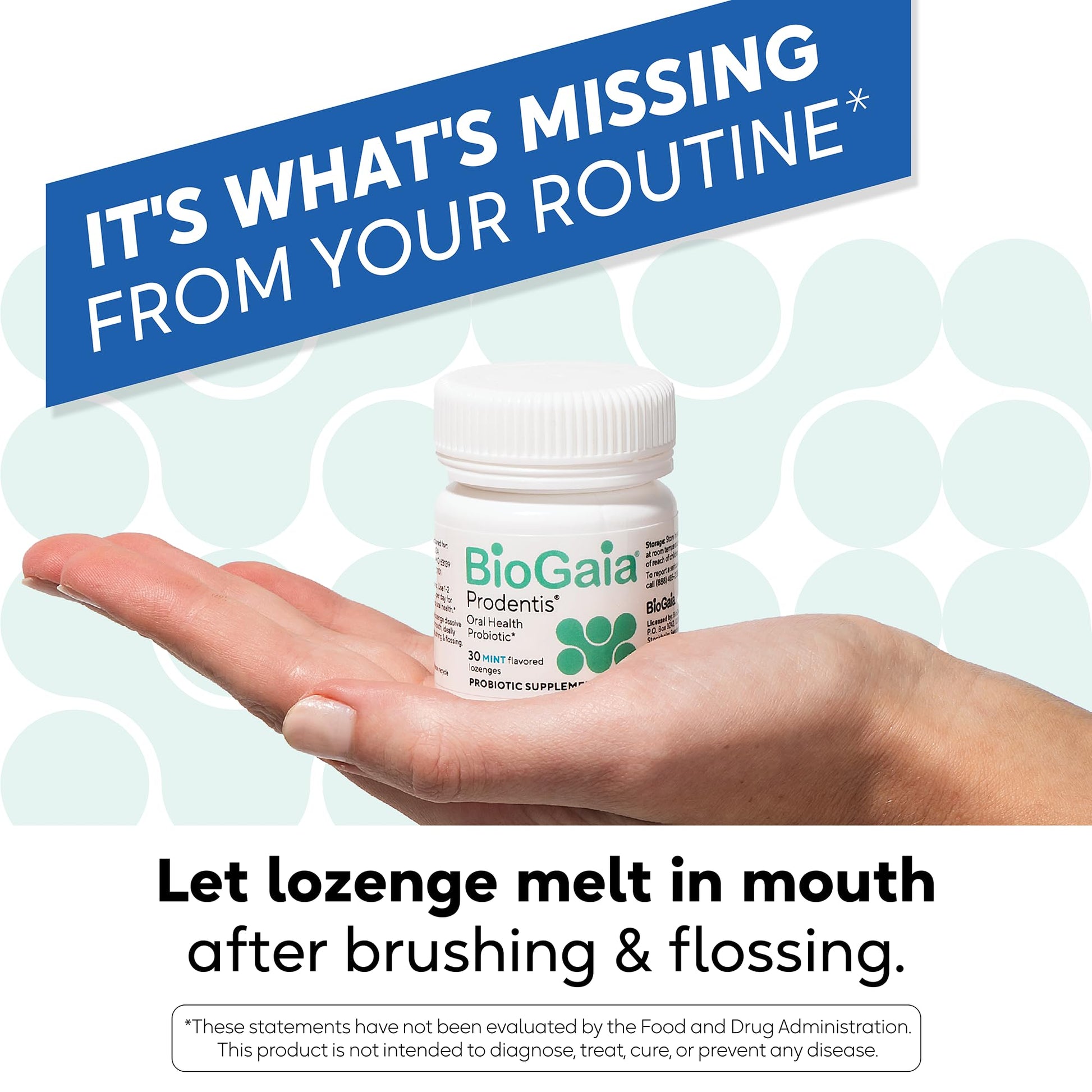 BioGaia Prodentis | Oral Probiotics | Promotes Healthy Gums & Teeth | Defends Against Bad Breath & Dental Problems | Improves Oral Health BioGaia buy supplements canada