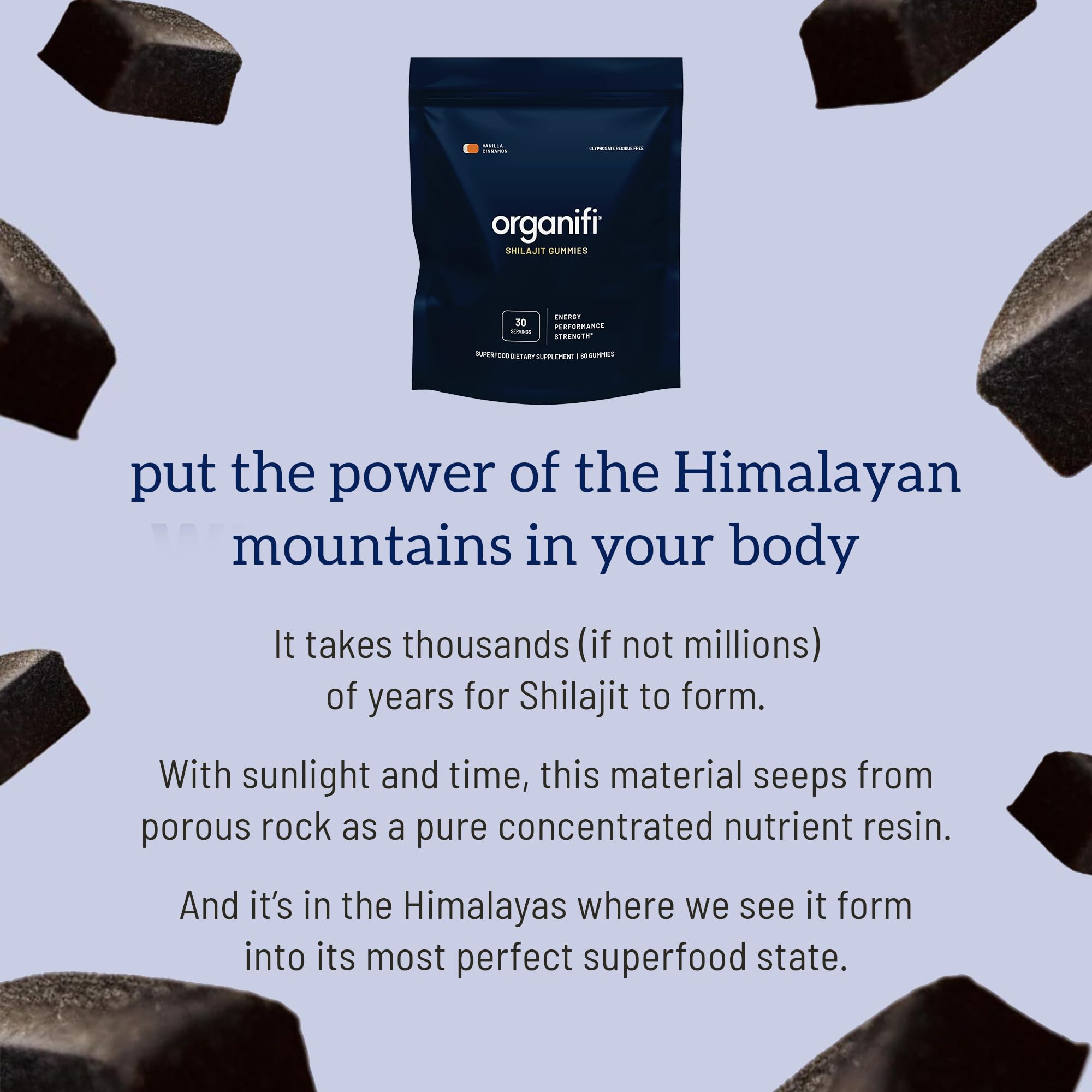 Organifi - Shilajit Gummies - Supports Natural Energy and Strength - Vanilla Cinnamon Organifi buy supplements canada