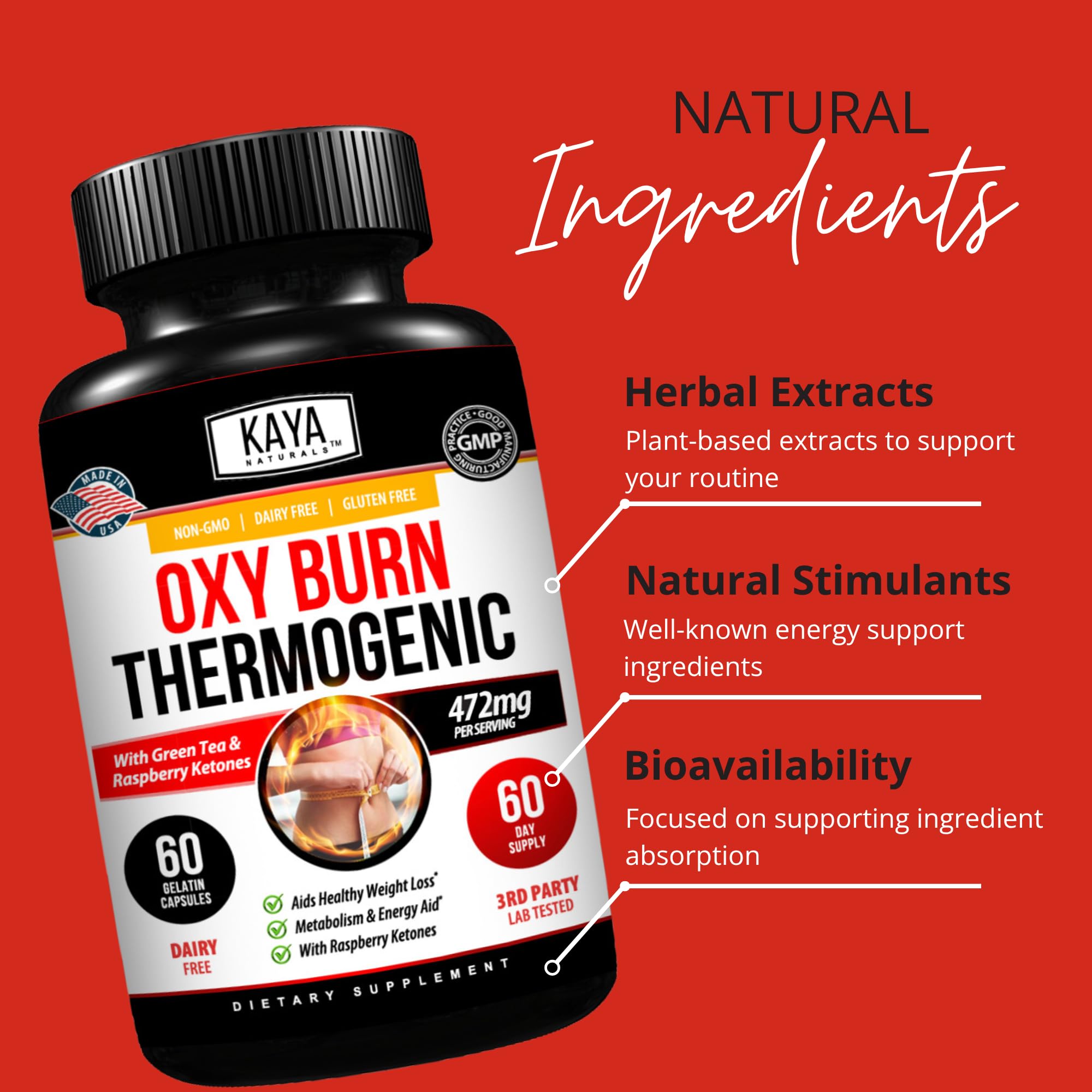 Kaya Naturals Supreme Fat Burner - Weight Loss Pills Women & Men - Appetite Suppressant Supplement - Powerful Thermogenic Diet Pills Kaya Naturals buy supplements canada