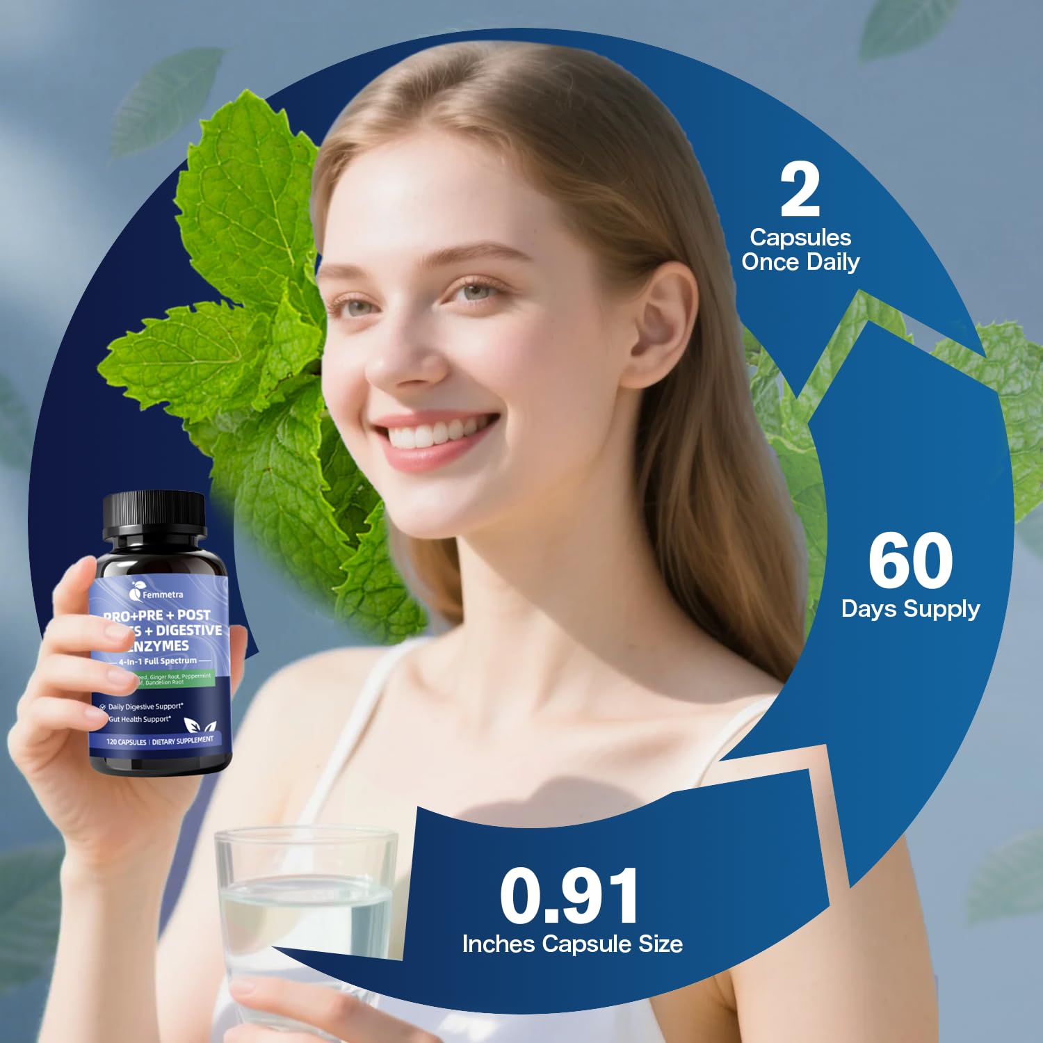 Digestive Enzymes Postbiotics Prebiotics Probiotics for Women Men, 200 Billion CFU 36 Probiotic Strains - Complete Gut, Digestive, Regularity, Gas, Bloating & Immune Support Supplement, Vegan, 60 Days Femmetra buy supplements canada