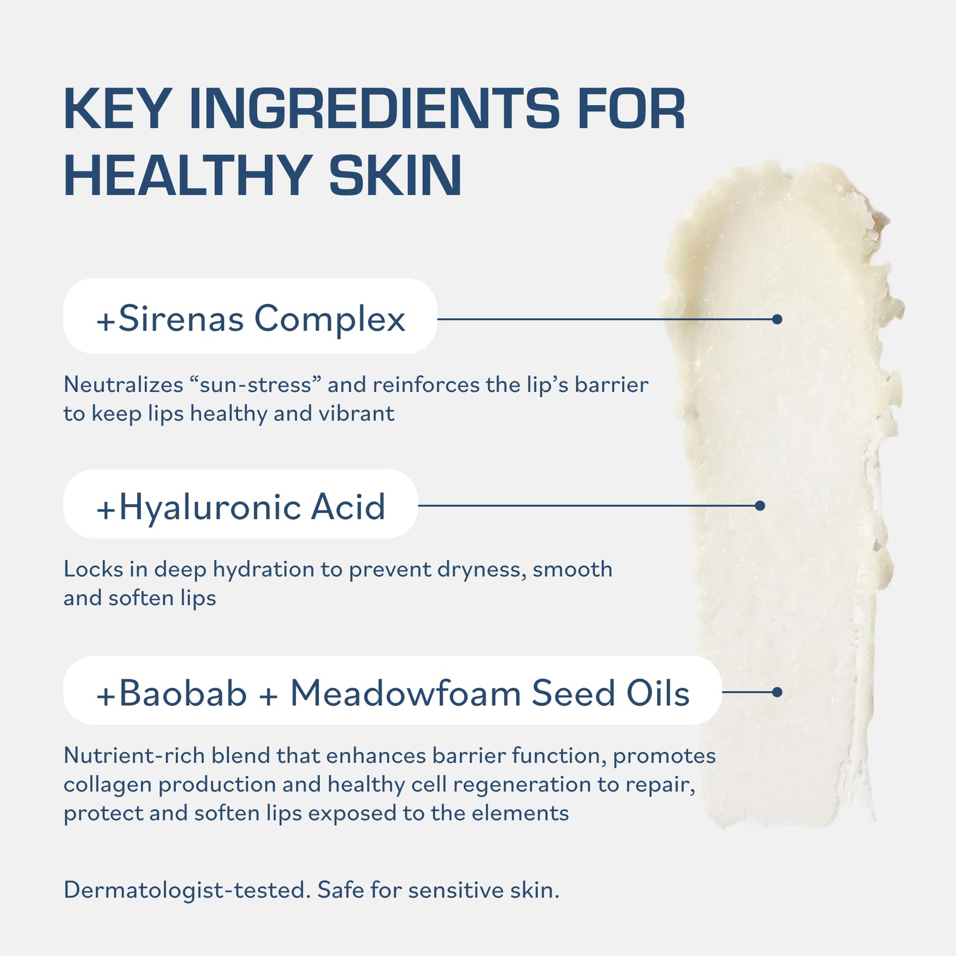 TERNS Everyday Lip Balm | Hyaluronic Acid + Baobab & Meadowfoam Oils, Algae-Powered Sirenas Complex OS, Refreshing Mint, Non-Sticky Cushion Glide, Cruelty-Free TERNS buy supplements canada
