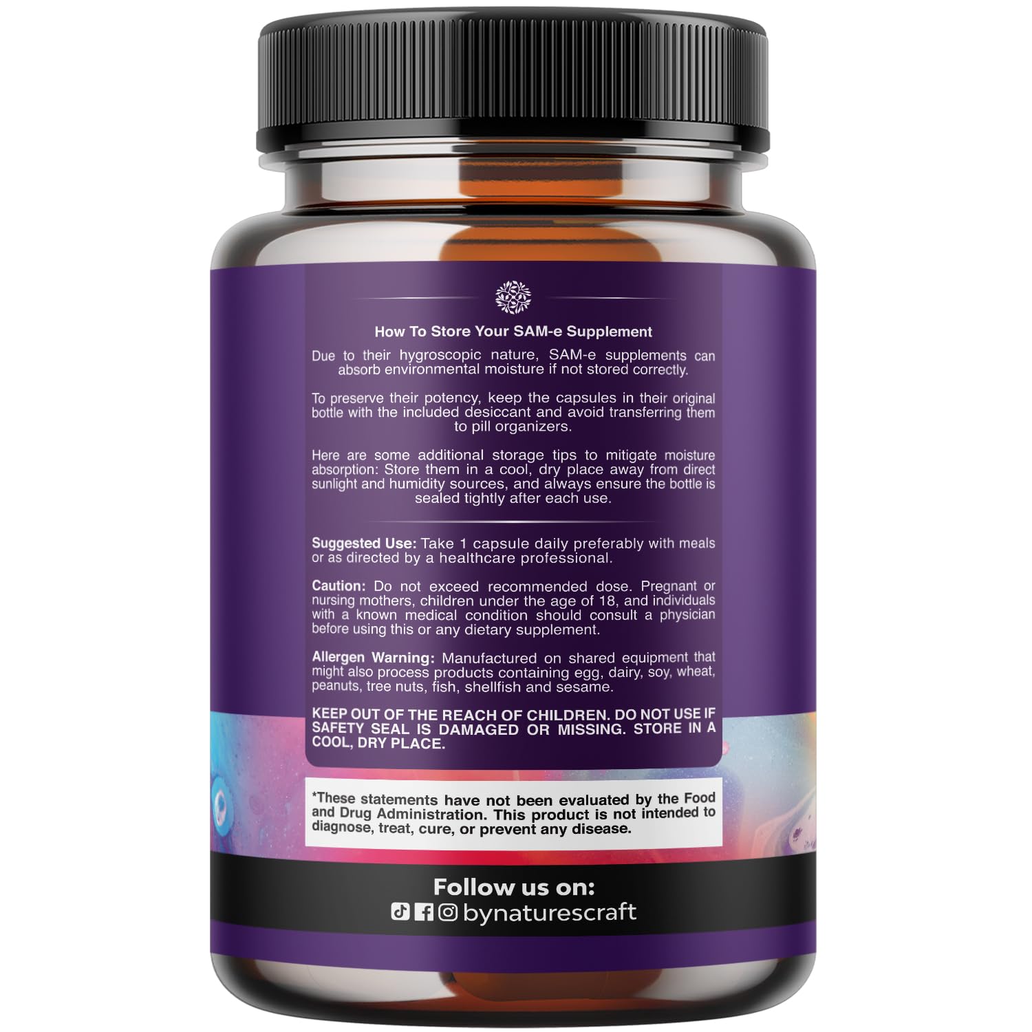 Sam-E 200mg Mood Support Supplement - S-Adenosyl Methionine Sam-E Supplement for Natural Relaxing Mood Boost Brain Support and Liver Detox Cleanse - Vegan Non-GMO and Gluten Free - 60 Count Natures Craft buy supplements canada