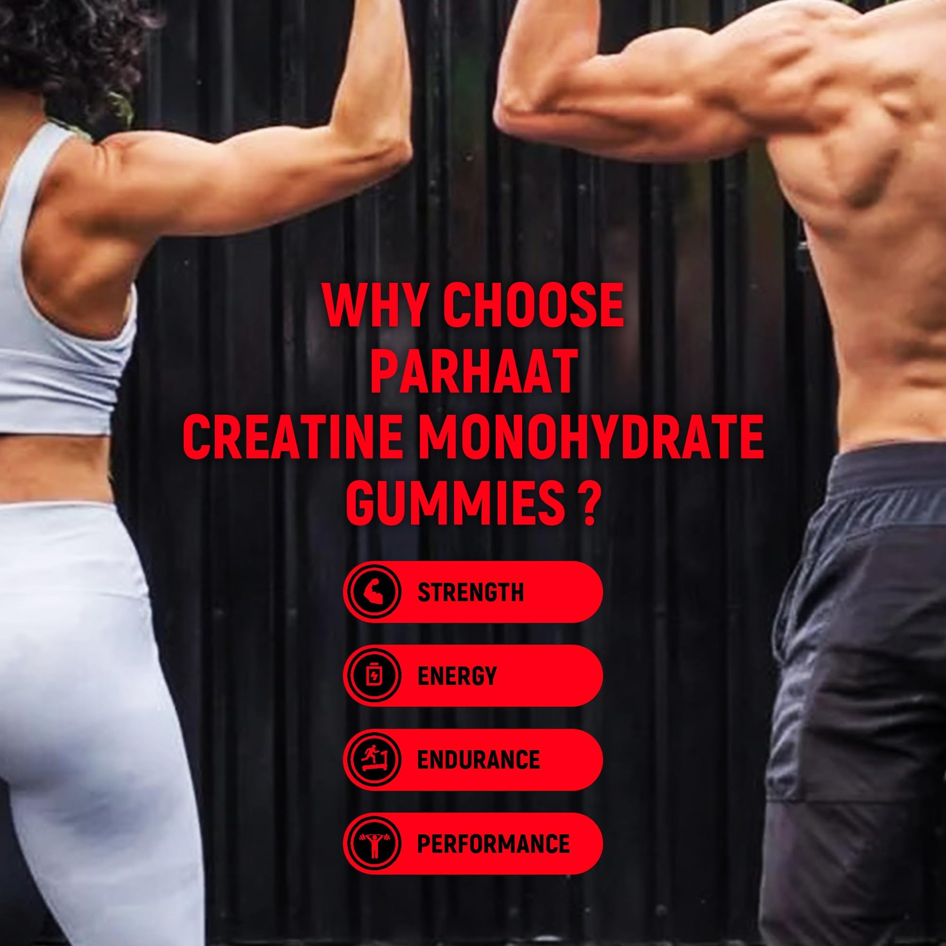 NSF Certified Creatine Gummy - Creatine Monohydrate Gummies 5g for Men & Women - Boost Focus,Strength, and Endurance, Vegan, Gluten-Free, Non-GMO, 2.5 Gram Creatine Parhaat buy supplements canada
