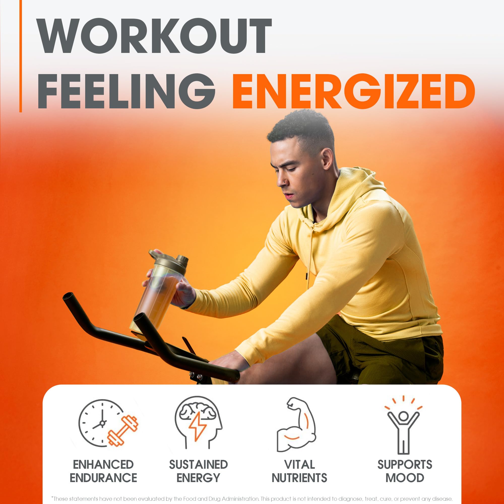 Genius Energized Pre Workout Powder – Caffeine Infused Pre-Workout Booster Supplement with Beta Alanine & Alpha GPC, No Artificial Sweeteners or Dyes - 200mg Caffeine, 20 Servings, Sour Peach Rings The Genius Brand buy supplements canada