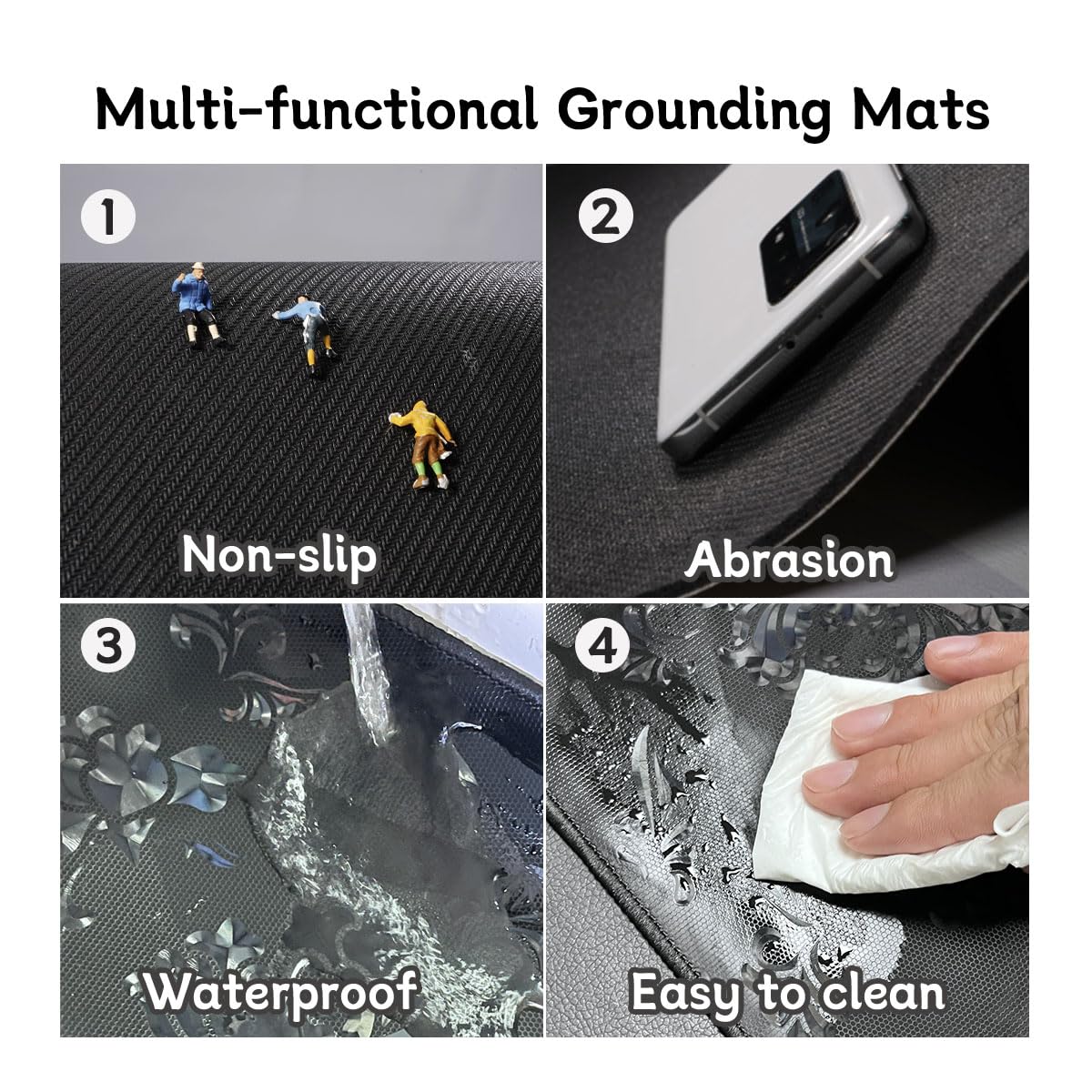 LOSUVERO Grounding Mat for Bed, 33.5x23.5Floral Printed Grounding Pad for Health Therapy, Efficient Sleep LOSUVERO buy supplements canada