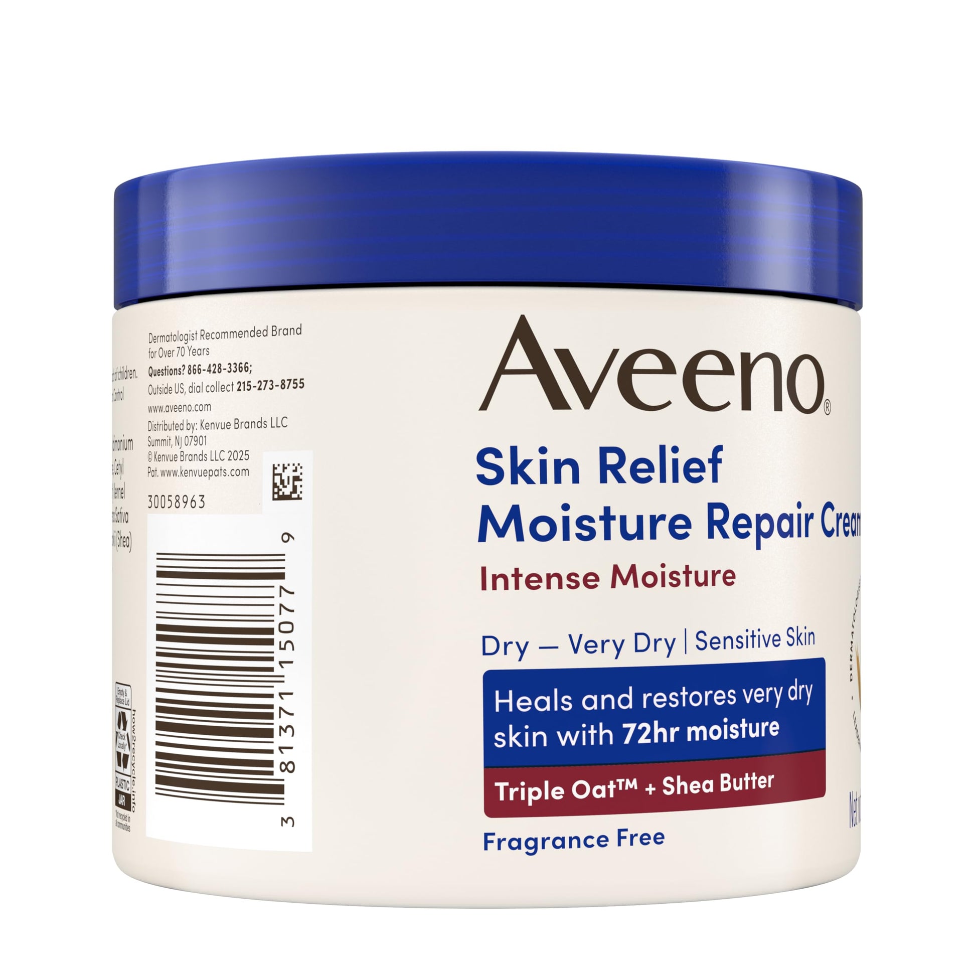 Aveeno Skin Relief Intense Moisture Repair Body Cream with Triple Oat & Shea Butter Formula, Helps Heal, Repair & Restore Very Dry Skin Aveeno buy supplements canada