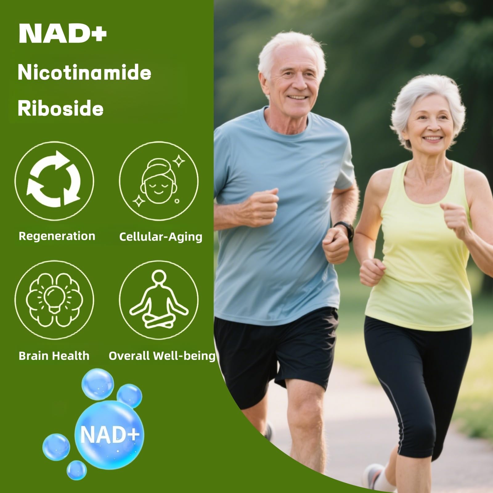 Boqiao NAD+ Supplement - Nicotinamide Riboside & Resveratrol 900mg – Fast-Absorbing Cellular Renewal Capsules for Energy, Anti-Aging & Brain Health – 80 Capsules Boqiao buy supplements canada