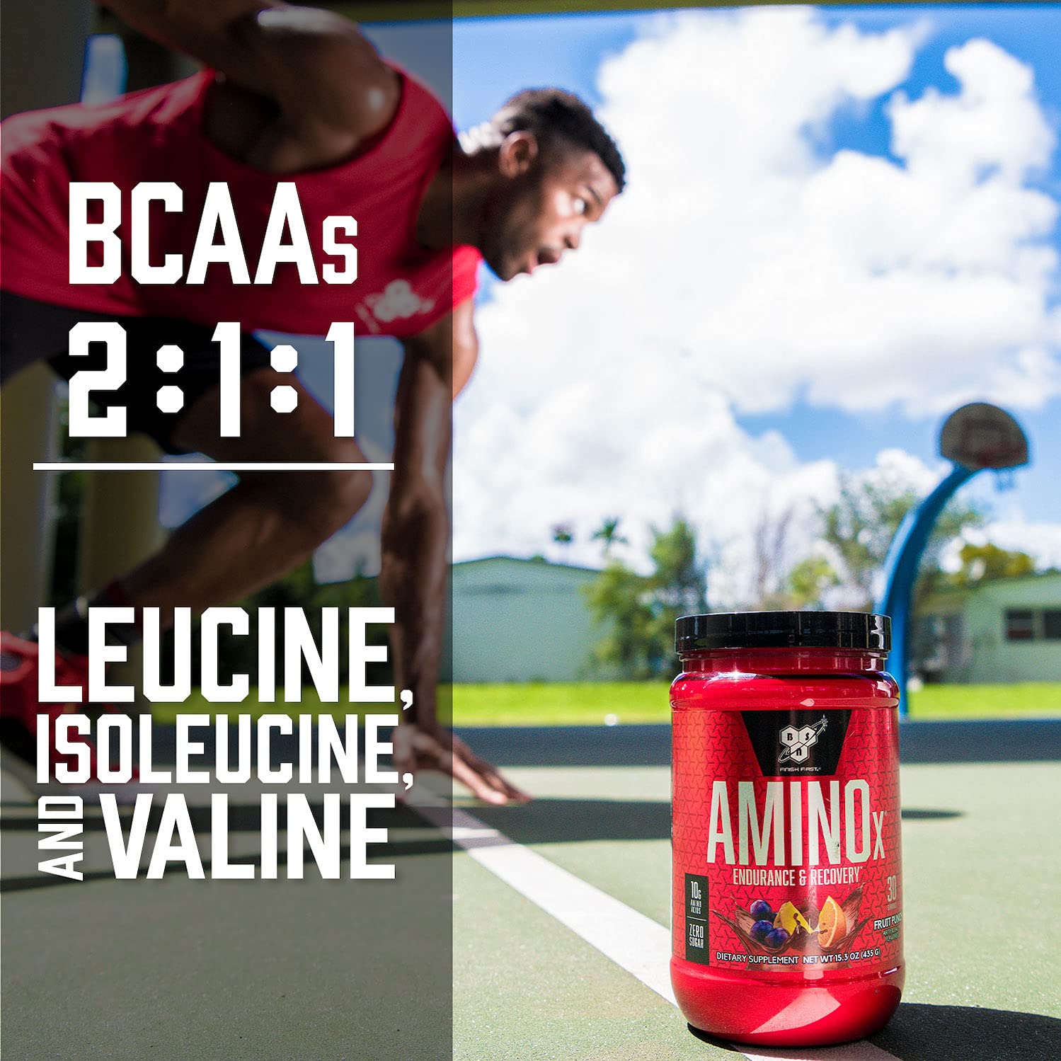 BSN Amino X Muscle Recovery & Endurance Powder with BCAAs, Intra Workout Support, 10 Grams of Amino Acids, Keto Friendly, Caffeine Free, Flavor: Fruit Punch, 30 servings (Packaging May Vary) BSN buy supplements canada