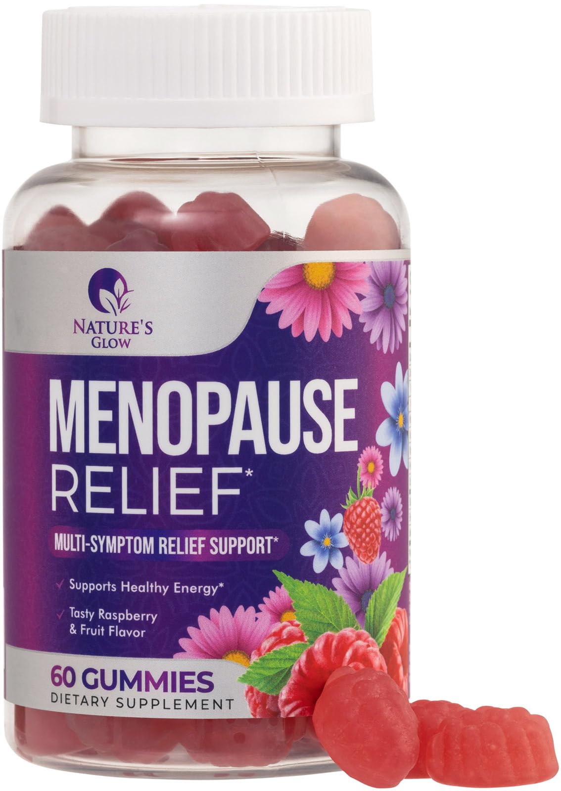 Menopause Supplement for Women - Complete Multi-Benefit Menopause Relief Gummy for Mild Hot Flashes & Night Sweats, Natural Balance & Energy Support, Menopausal Vitamins, Gluten Free - 60 Gummies Nature's Glow buy supplements canada