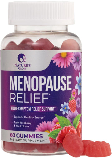 Menopause Supplement for Women - Complete Multi-Benefit Menopause Relief Gummy for Mild Hot Flashes & Night Sweats, Natural Balance & Energy Support, Menopausal Vitamins, Gluten Free - 60 Gummies Nature's Glow buy supplements canada