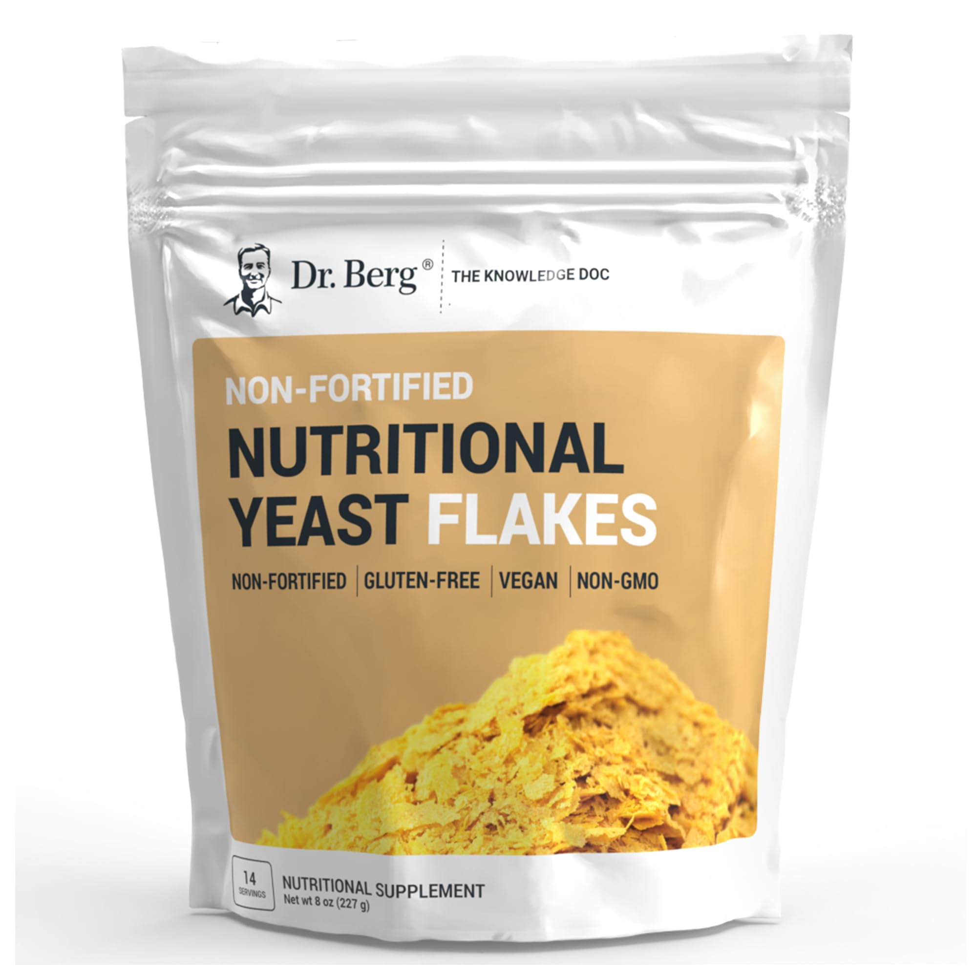 Dr. Berg Premium Nutritional Yeast Flakes - Delicious Non-Fortified Nutritional Yeast Dr. Berg Nutritionals buy supplements canada