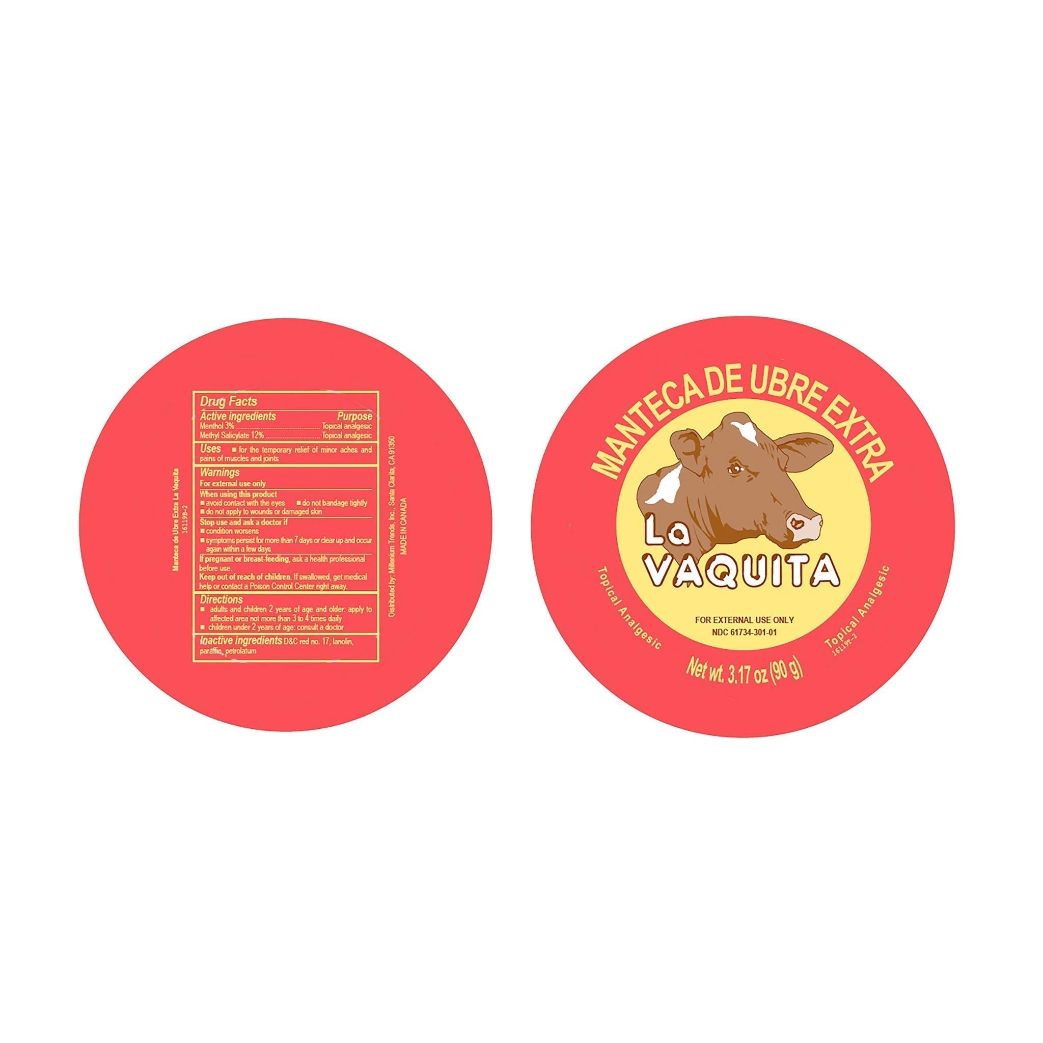 BILITOK 2 Pack La Vaquita Extra Strength Udder Balm Manteca Ubre De Vaca Pain Relief 3.17 Oz. Topical Analgesic La Vaquita Erectogen buy supplements canada