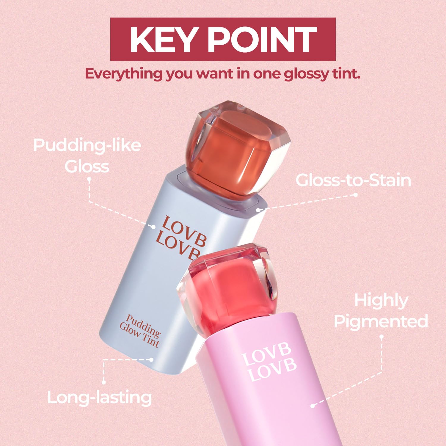 LOVB LOVB Pudding Glow Korean Lip Tint | Natural Lip Stain | Gloss to Stain | Long-Lasting & Non-Sticky | Lightweight Lip Tint | 0.14 oz. (04 SUNSET BEIGE) LOVB LOVB buy supplements canada