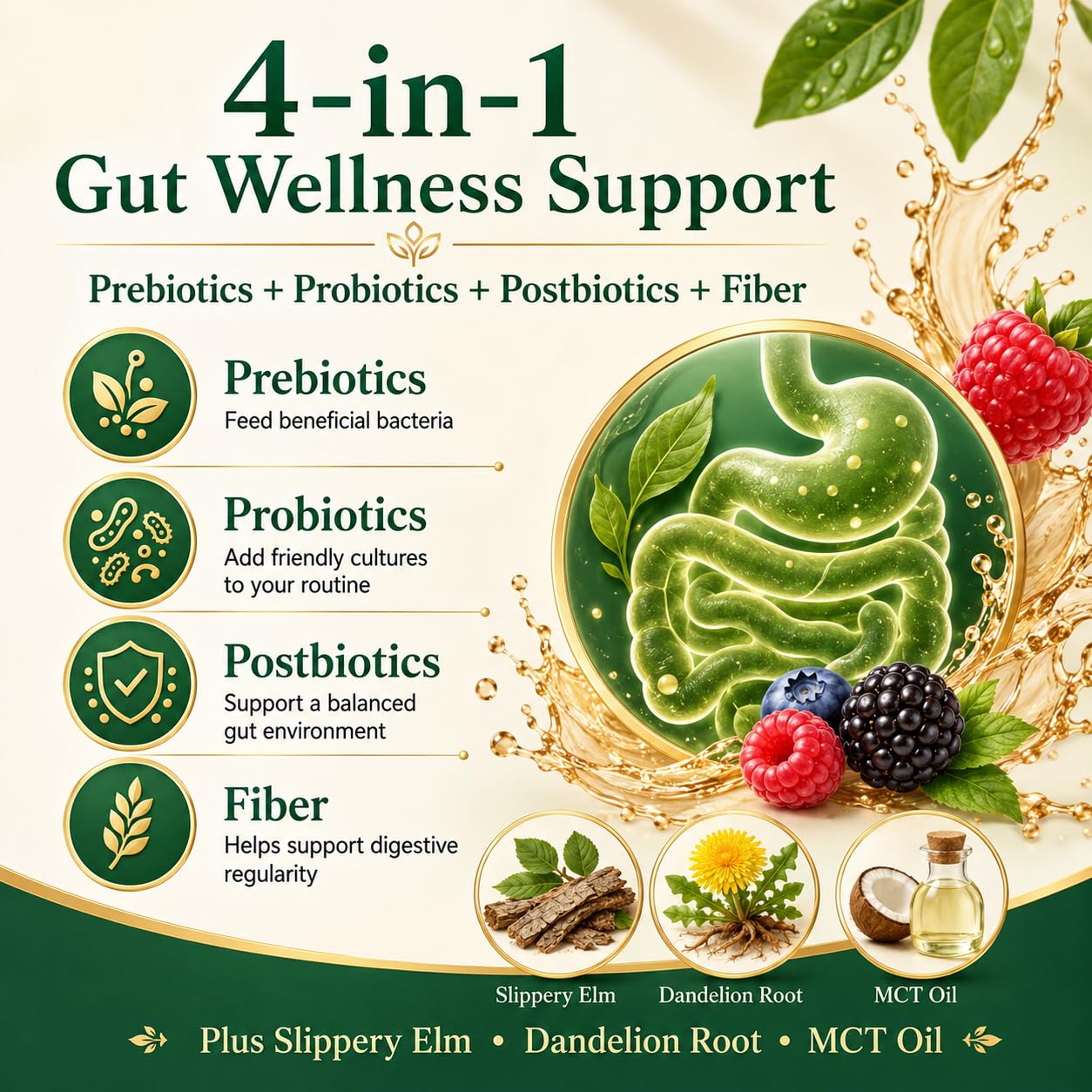 PRIMEHAVEN Probiotic Kombucha Gummies - Prebiotics, Probiotics, Postbiotics, Fiber Supplement, Slippery Elm, Dandelion Root, for Bloating, Gut Health PRIMEHAVEN buy supplements canada