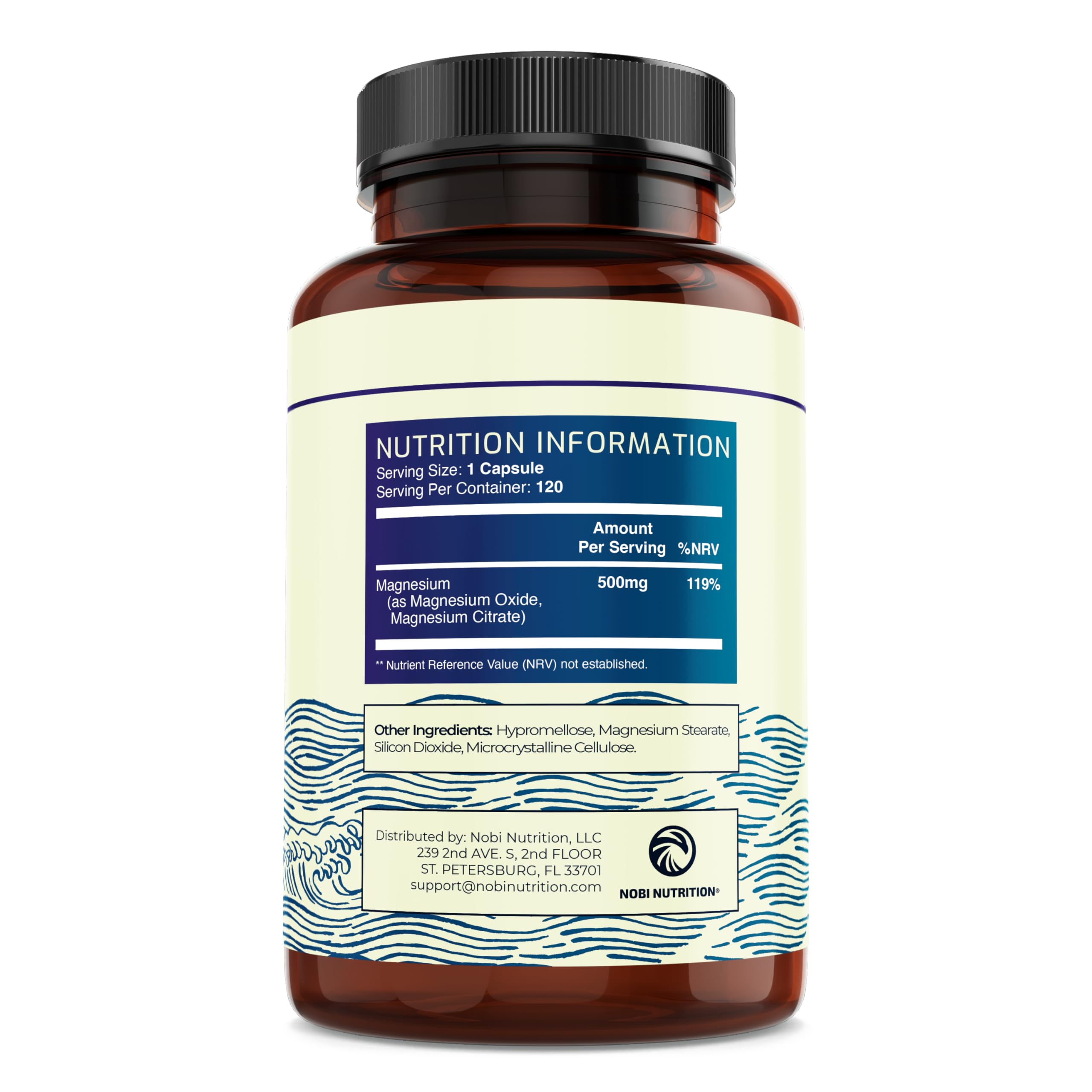 Magnesium Citrate Complex 500 MG for Calm, Relaxation, Constipation & Digestion Nobi Nutrition buy supplements canada