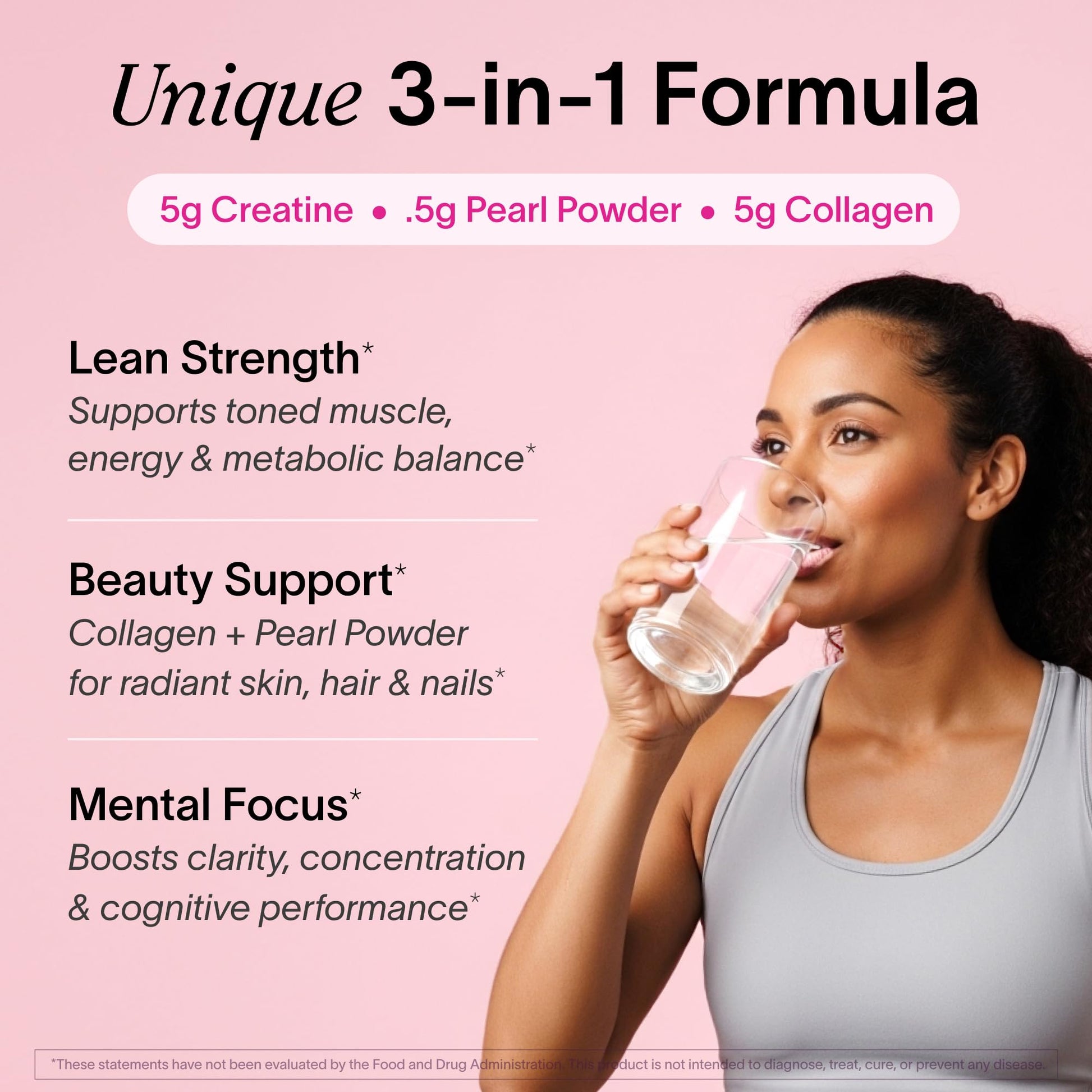 Ladywell Creatine Pearl Complex | 3-in-1 Formula for Women | Creatine Monohydrate, Collagen & Pearl Powder | Supports Energy, Skin Health, Mental Clarity, Metabolism & Lean Muscle | 30 Servings Ladywell buy supplements canada